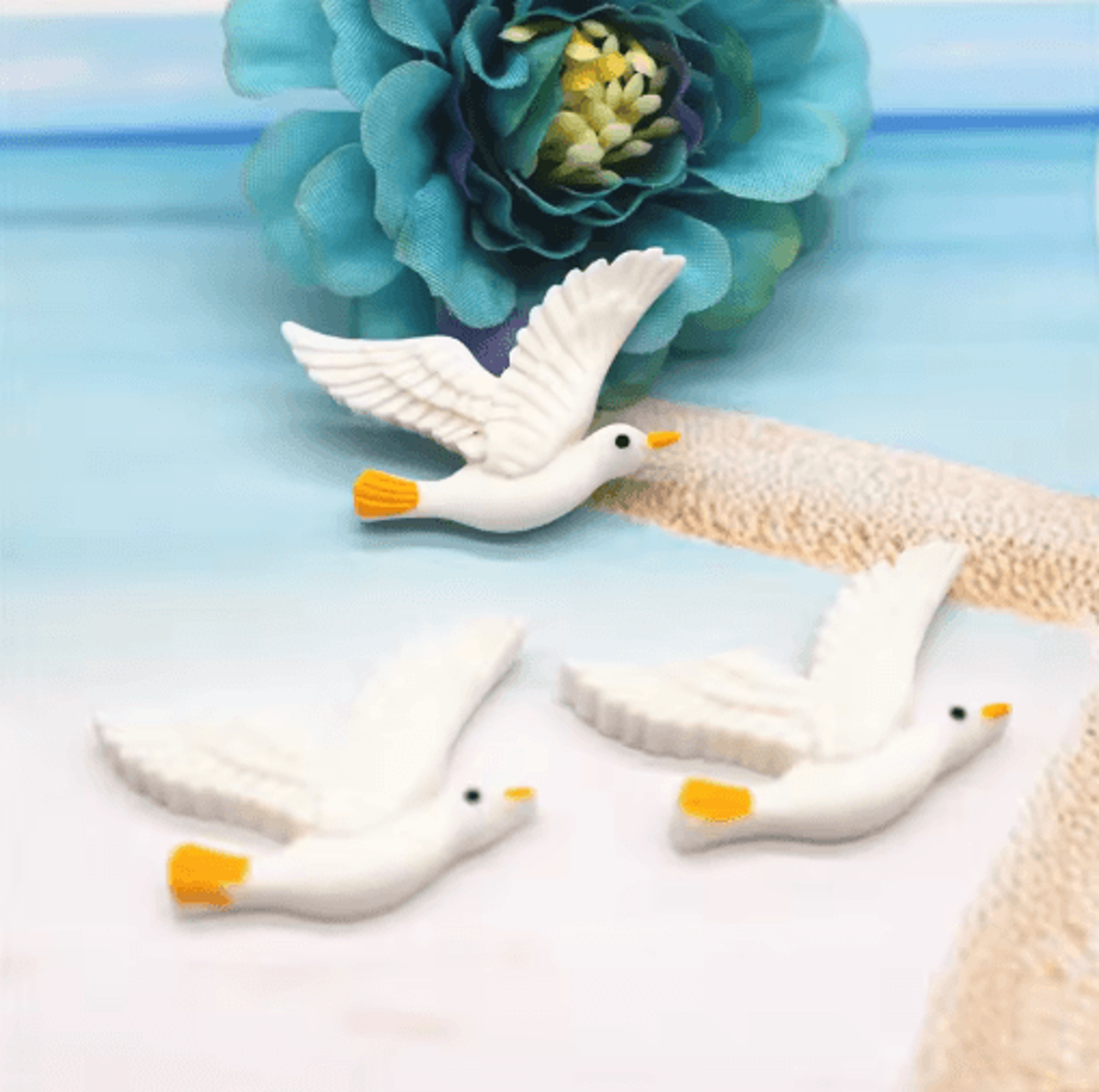 Ocean Breeze Resin Beach Miniatures Set For DIY Crafts  Nautical Decor 21