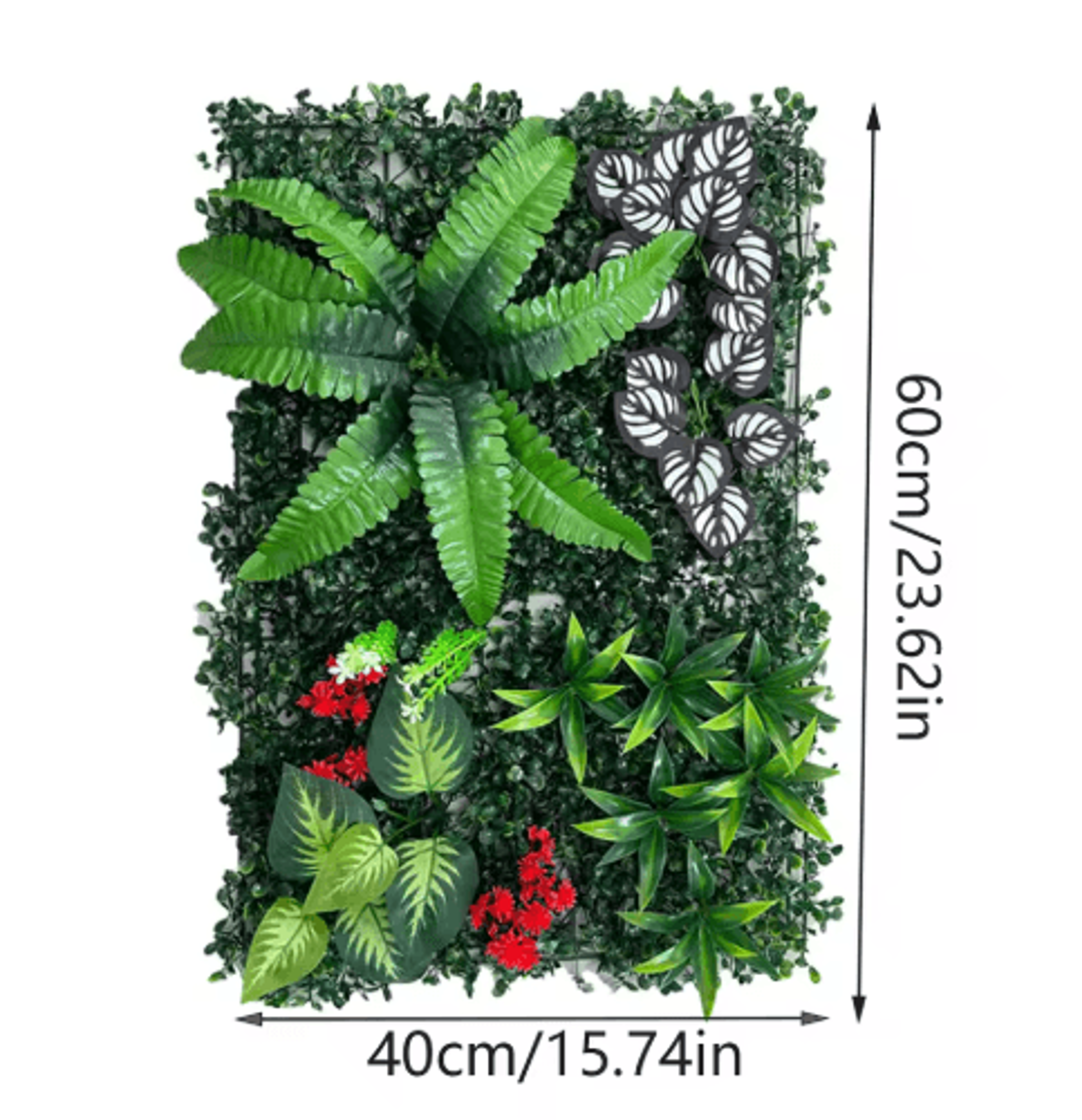 Artificial Green Wall Panel  Realistic Artificial Plant Wall Panel For Indoor  Outdoor Decor 2