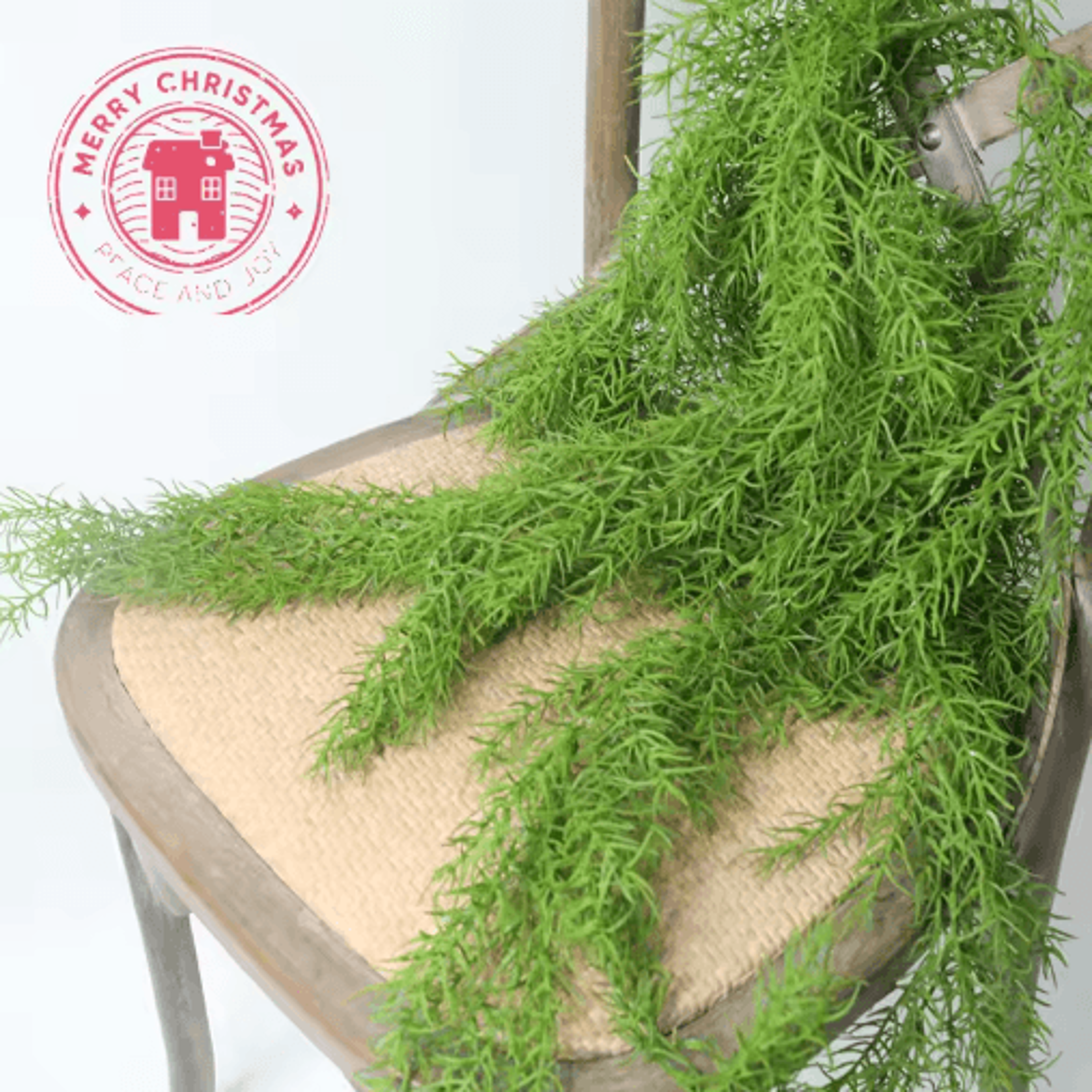 105cm Artificial Pine Needle Wall Hanging Lush Simulated Plant Decor 3