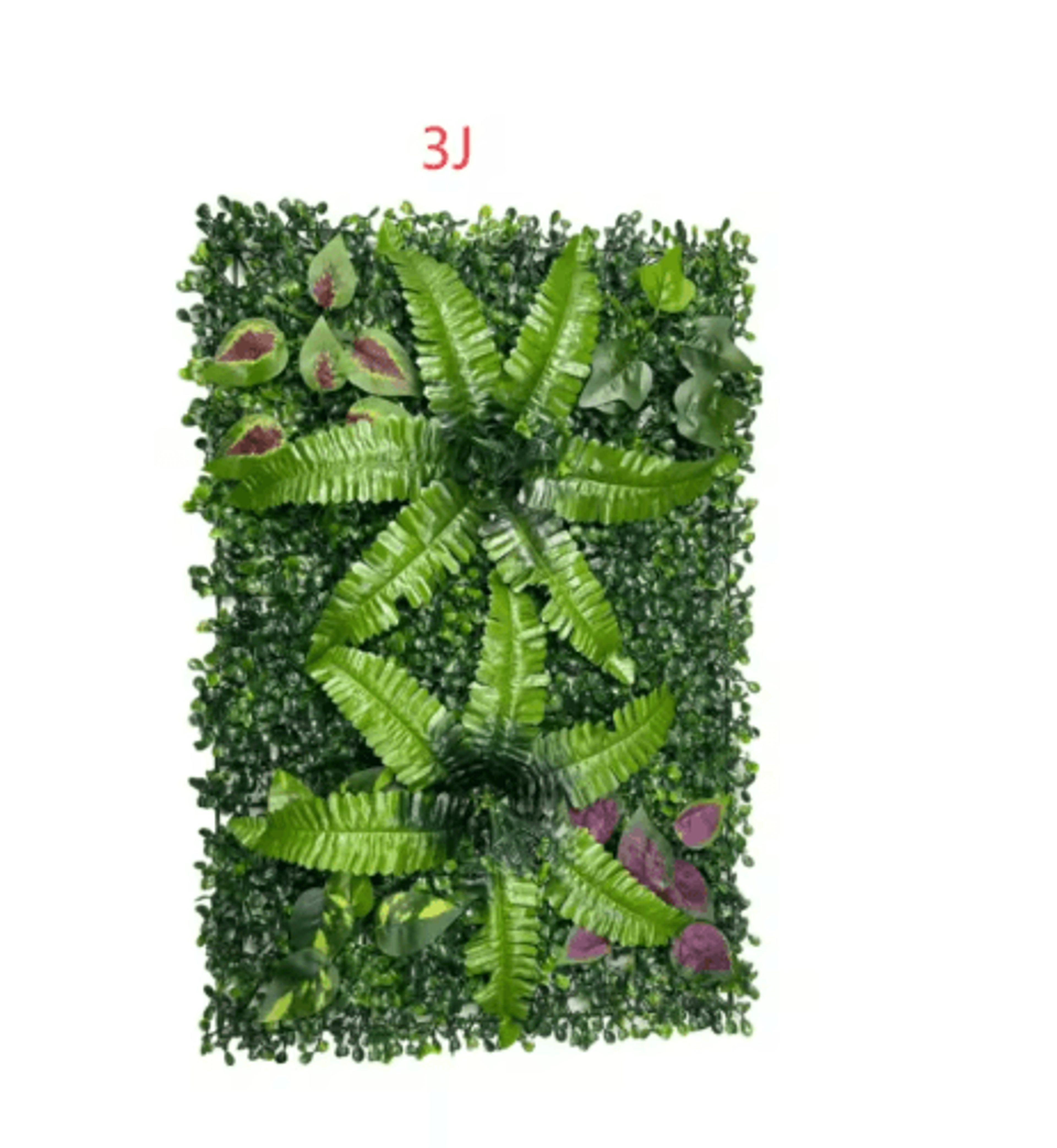 Floral Artificial Grass Wall Panel Greenery Privacy Hedge Backdrop 2