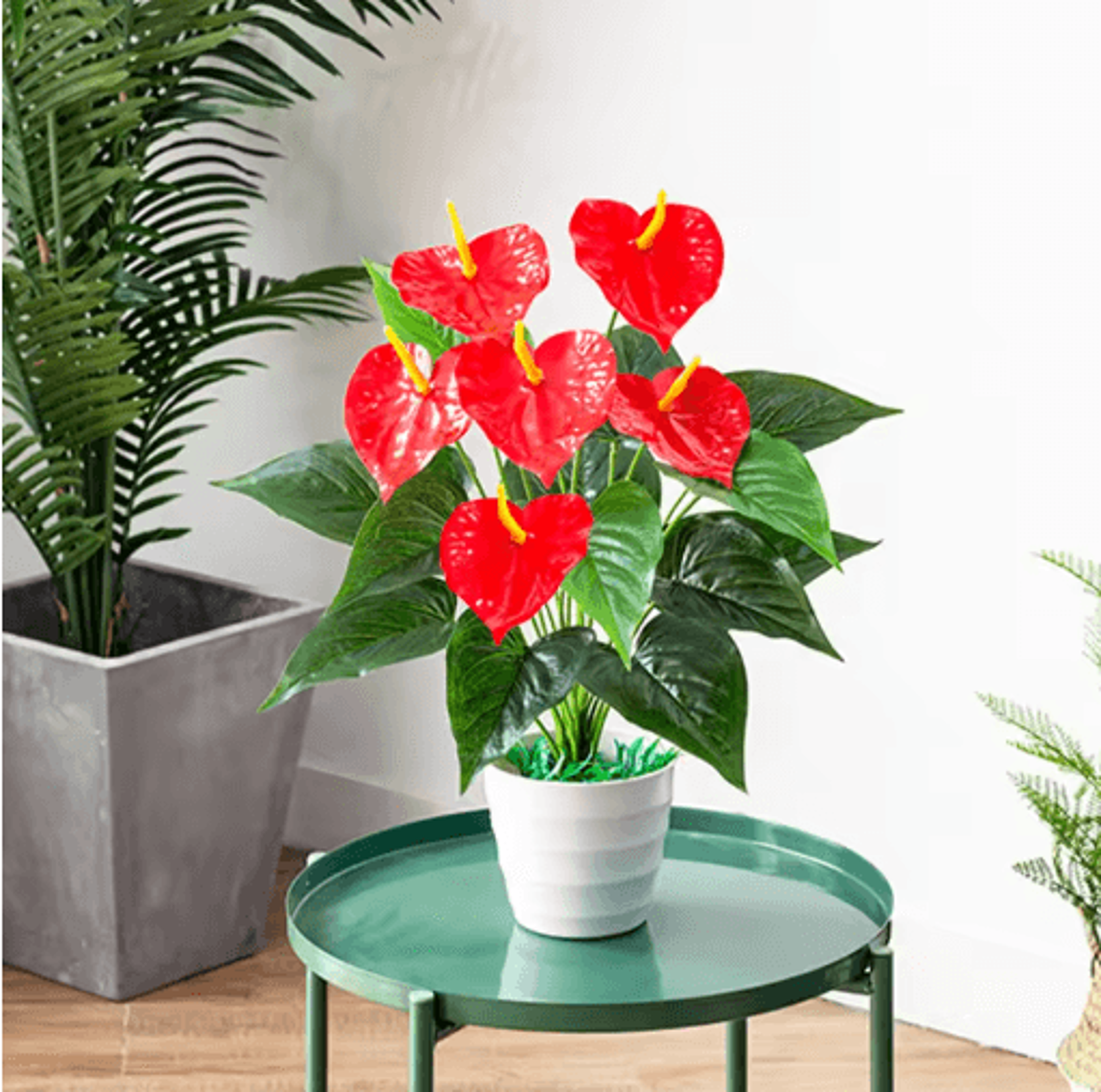 53cm Artificial Monstera Leaves Large Tropical Palm Fronds Decor 6