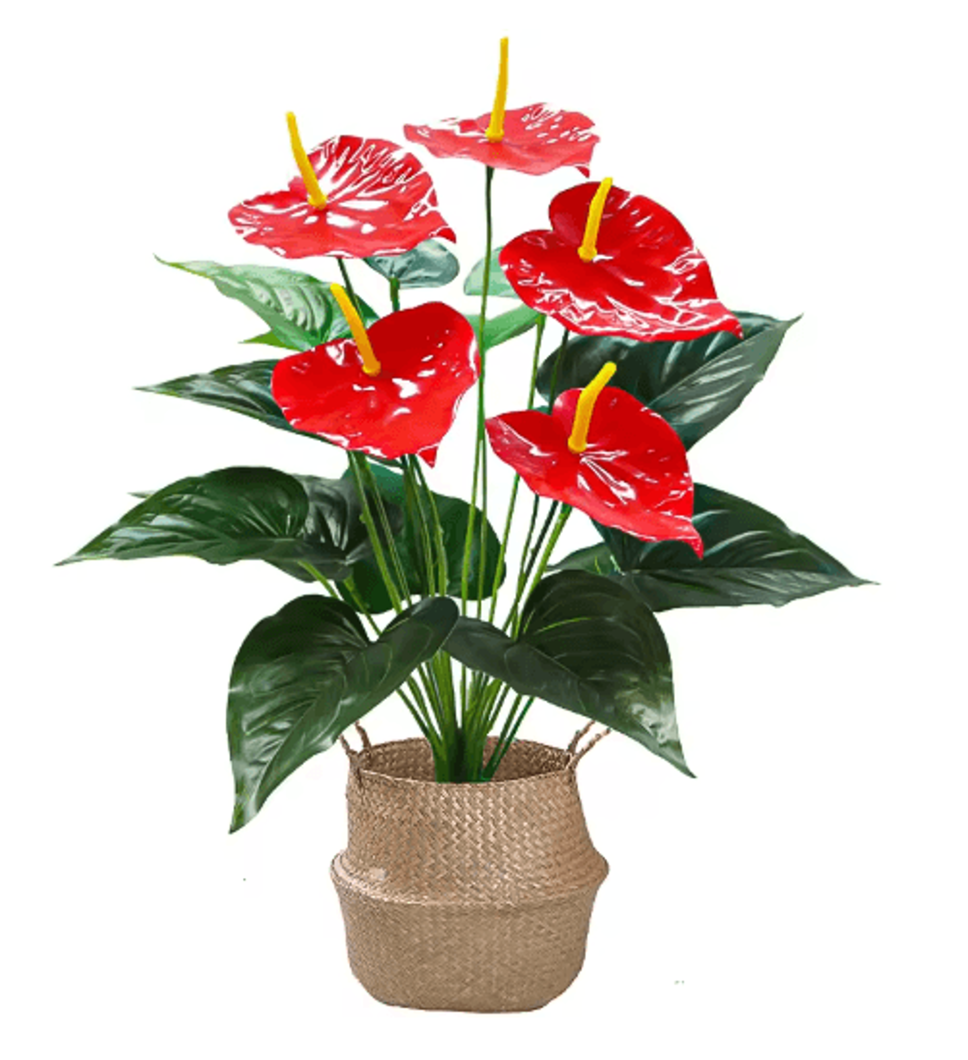 53cm Artificial Monstera Leaves Large Tropical Palm Fronds Decor 8