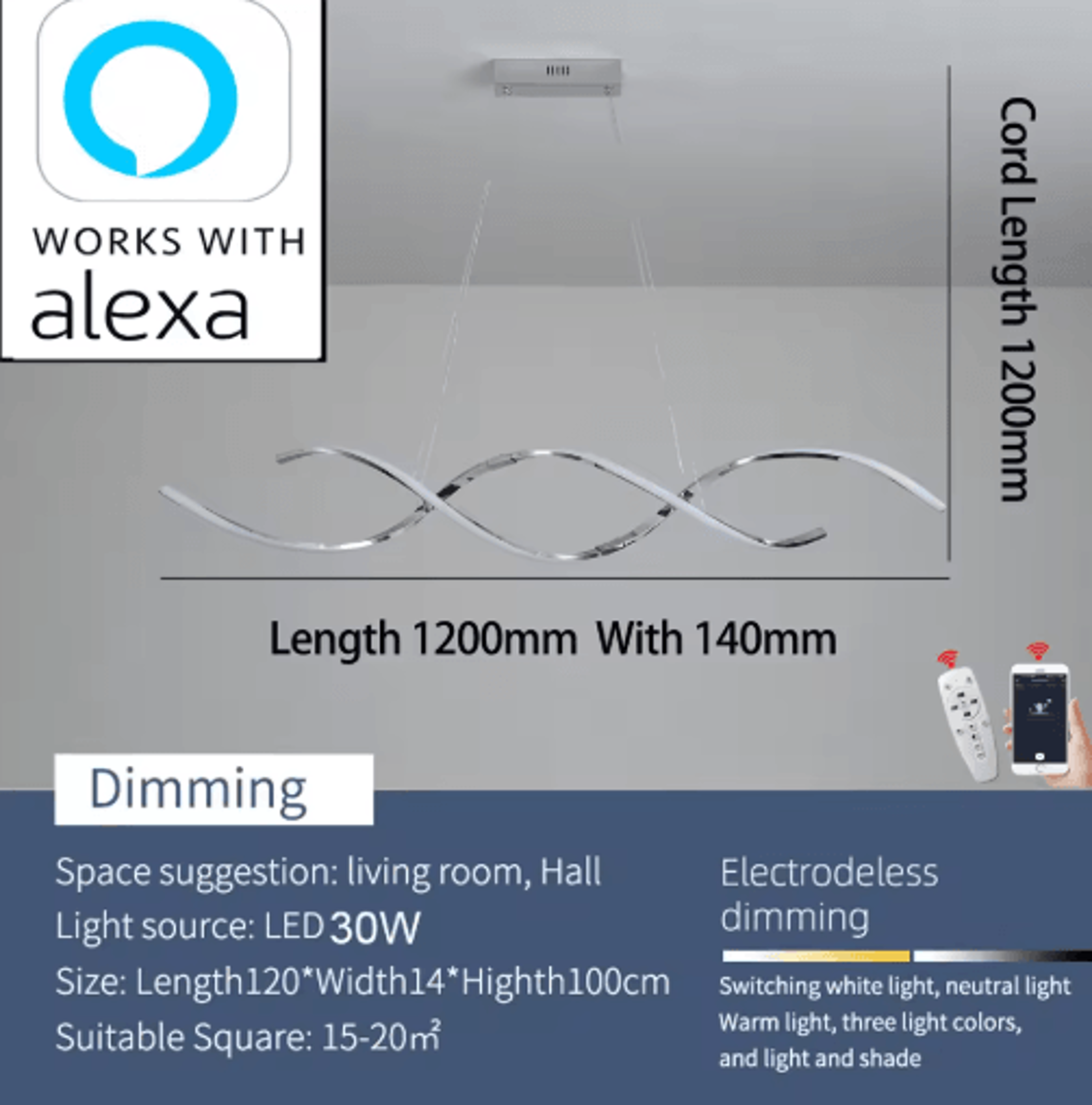 Modern LED Chandelier Minimalist Linear Pendant Light For Dining  Living Spaces 2