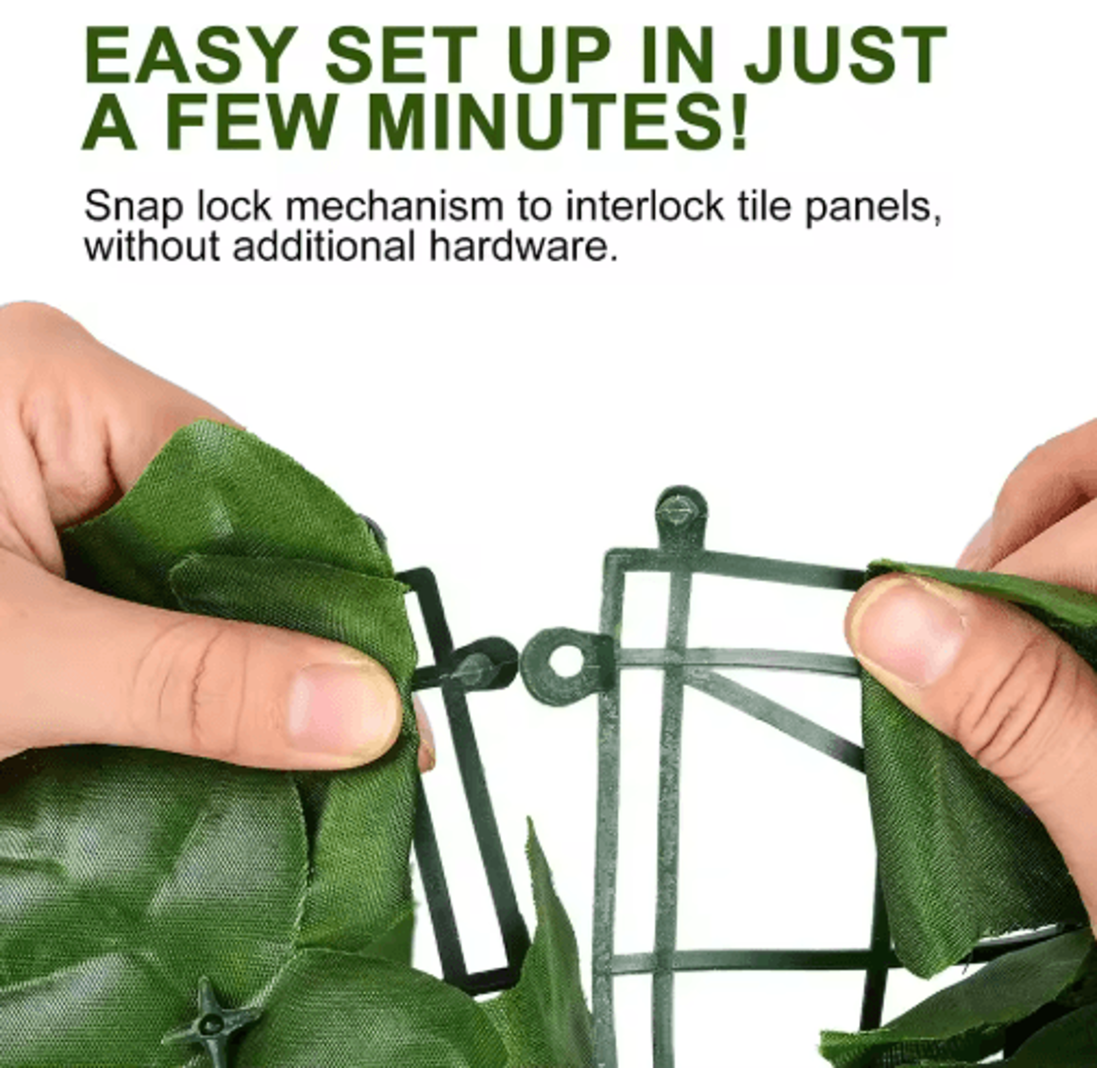 Artificial Ivy Hedge Fence Panels Faux Privacy Screen For Garden  Balcony Decor 8