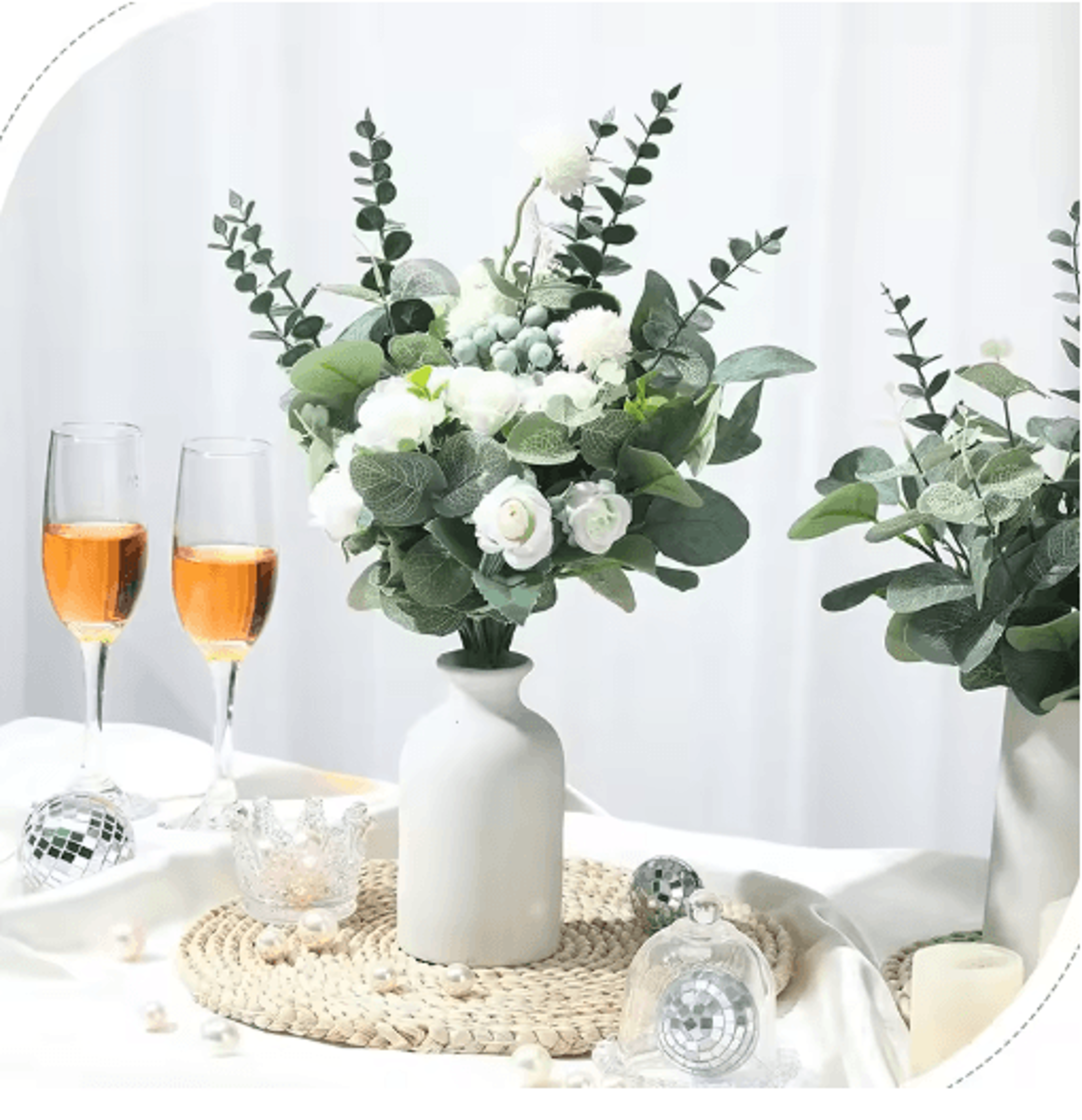 EverFresh Artificial Eucalyptus Leaves Lifelike Greenery Stems For Bouquets  Decor 6