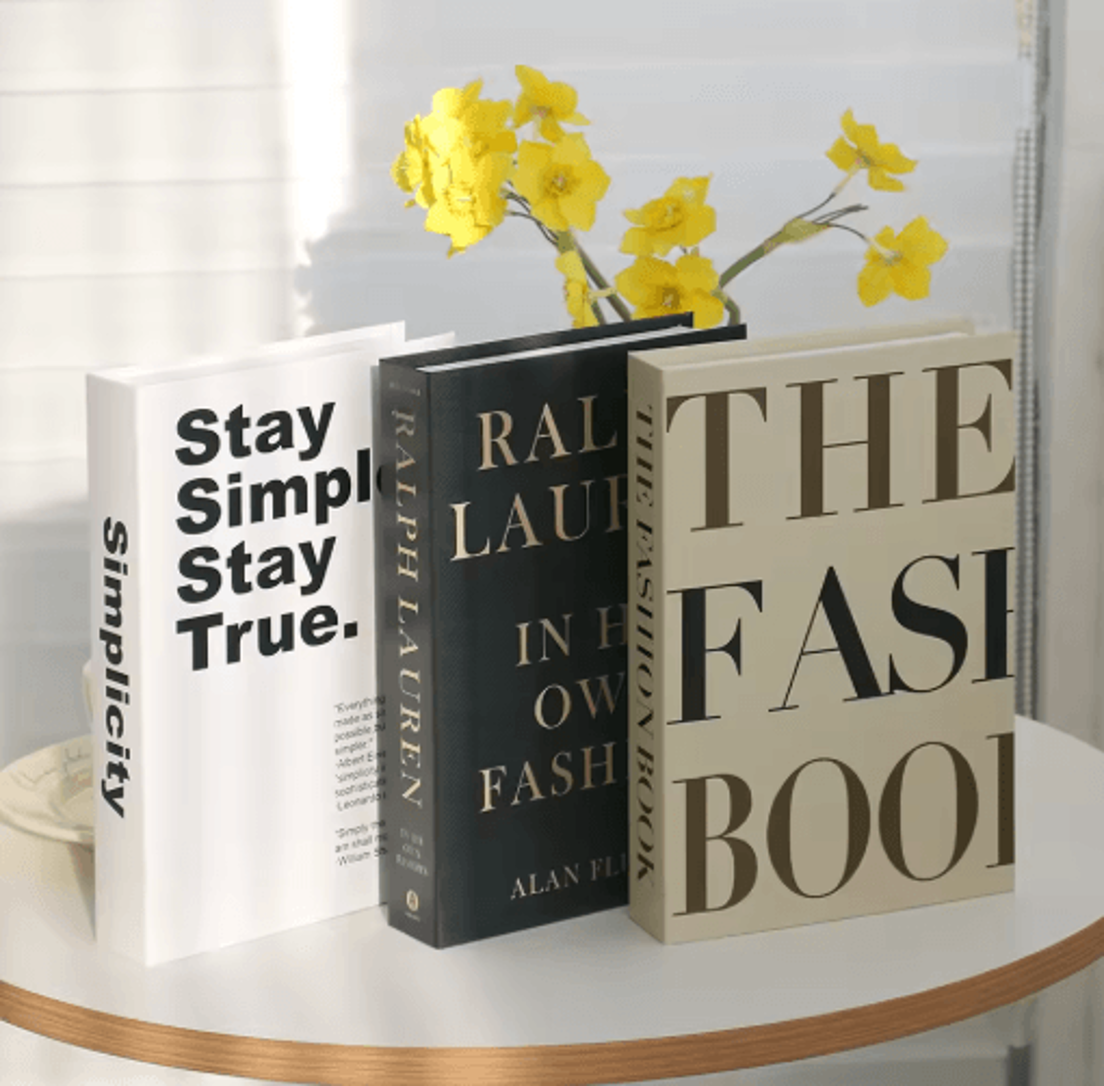 Modern Decorative Book Set 3pcs Fake Books Decor For Stylish Home  Coffee Table Display 3