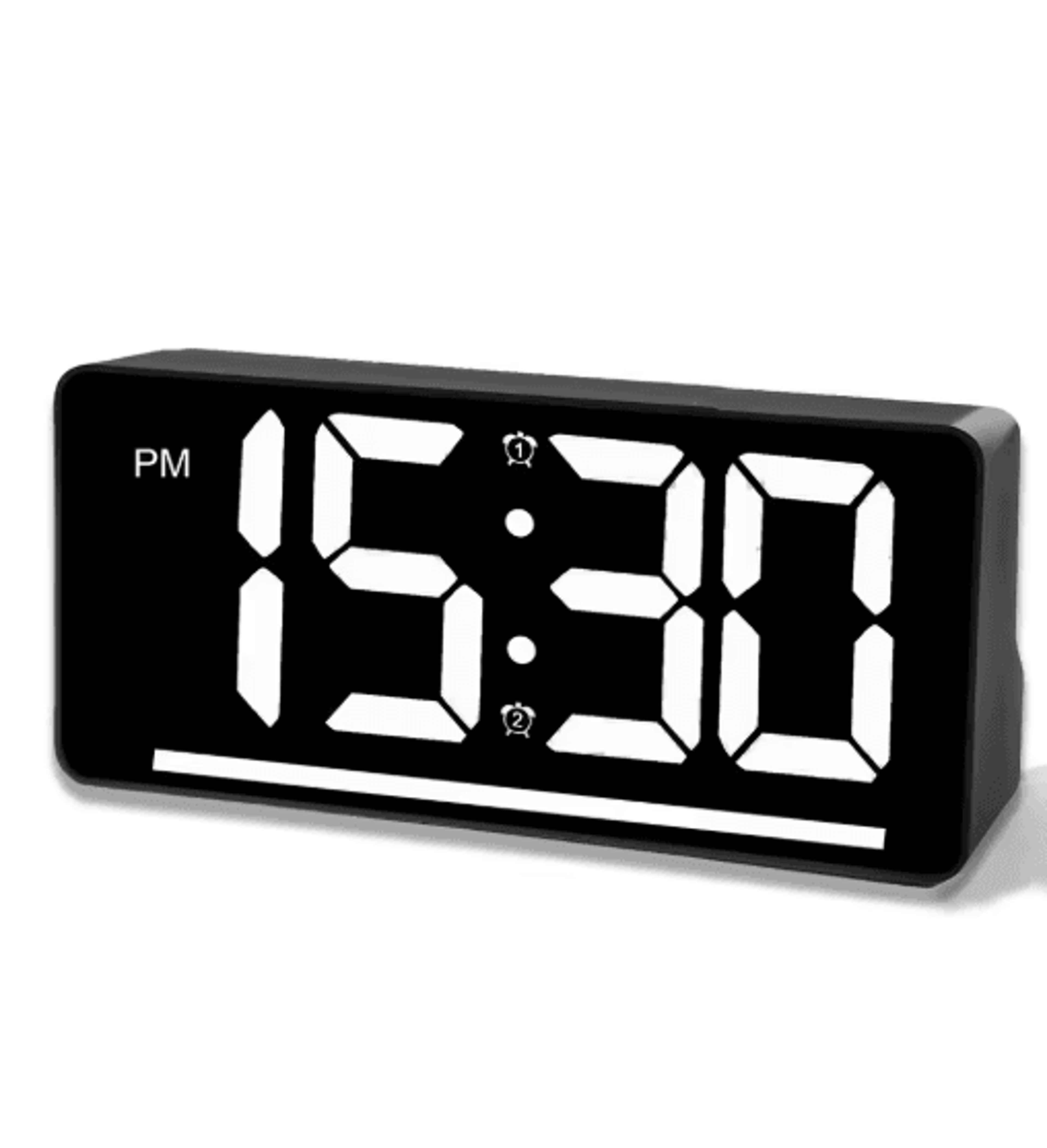 Large Display Digital Alarm Clock LED Desk Clock With Temperature  Night Light 2