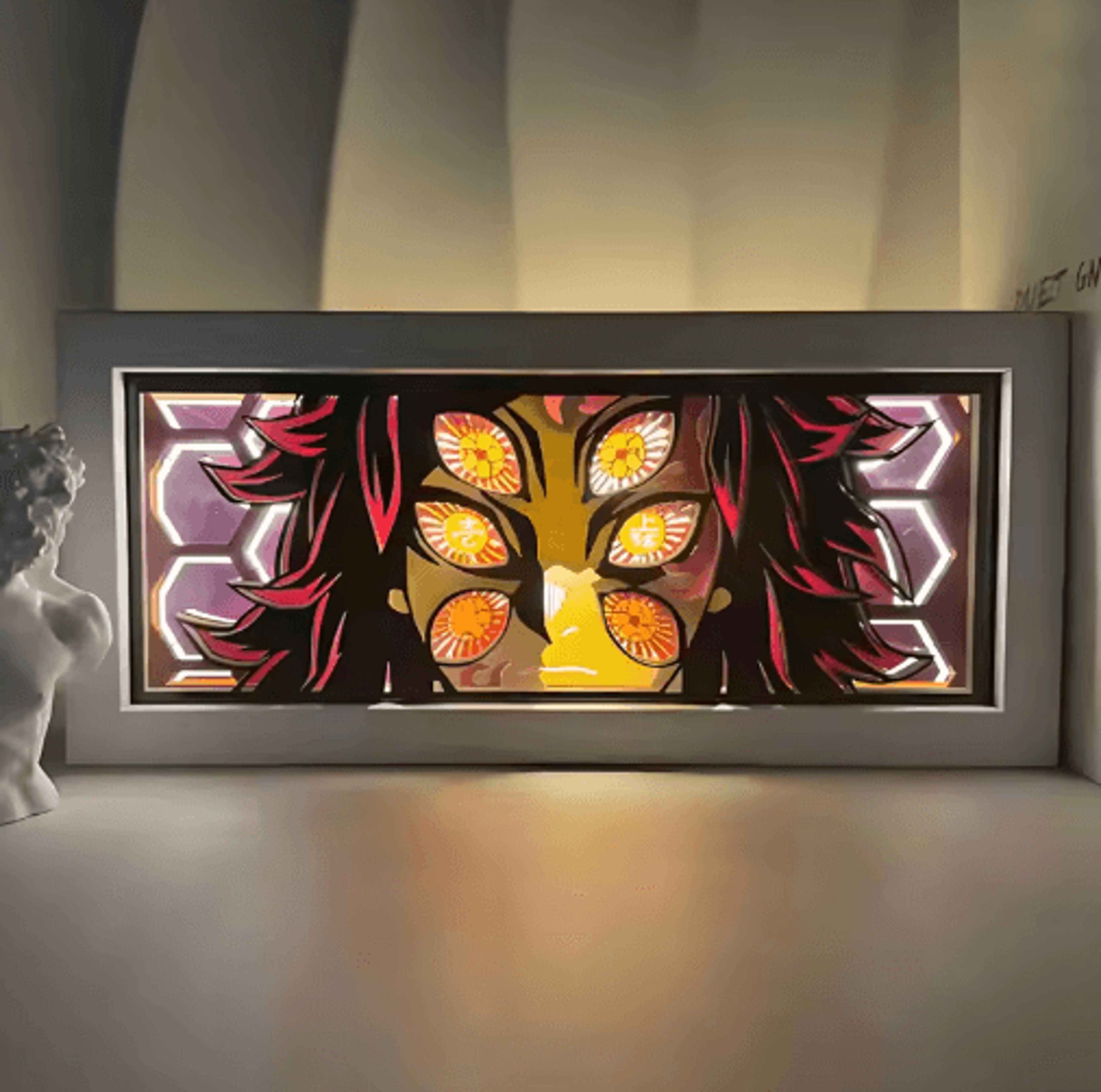 Demon Slayer 3D LED Light Box  Tanjiro Anime Night Light Decor 5