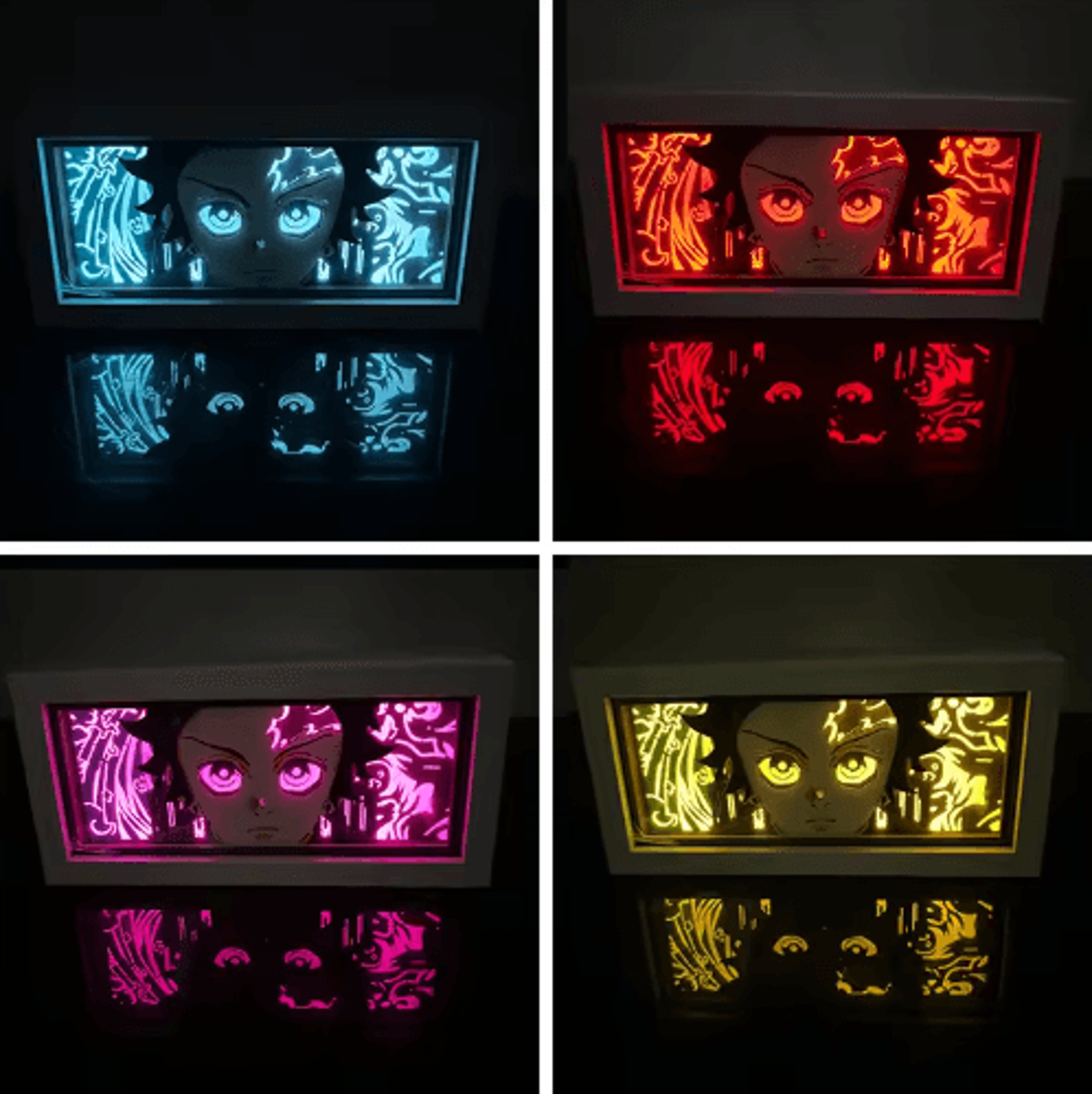 Demon Slayer 3D LED Light Box  Tanjiro Anime Night Light Decor 0