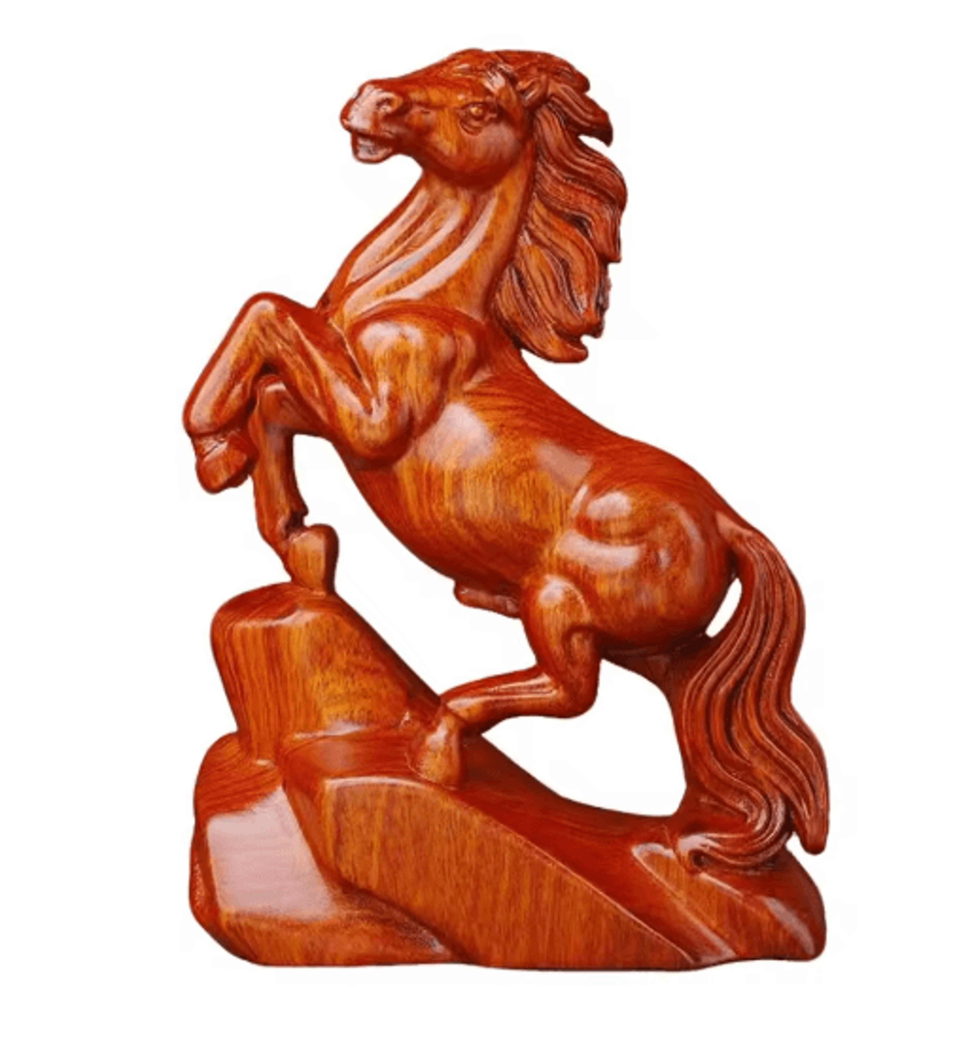 Rosewood Feng Shui Horse Statue Lucky Zodiac Horse Decor For Wealth  Success 6