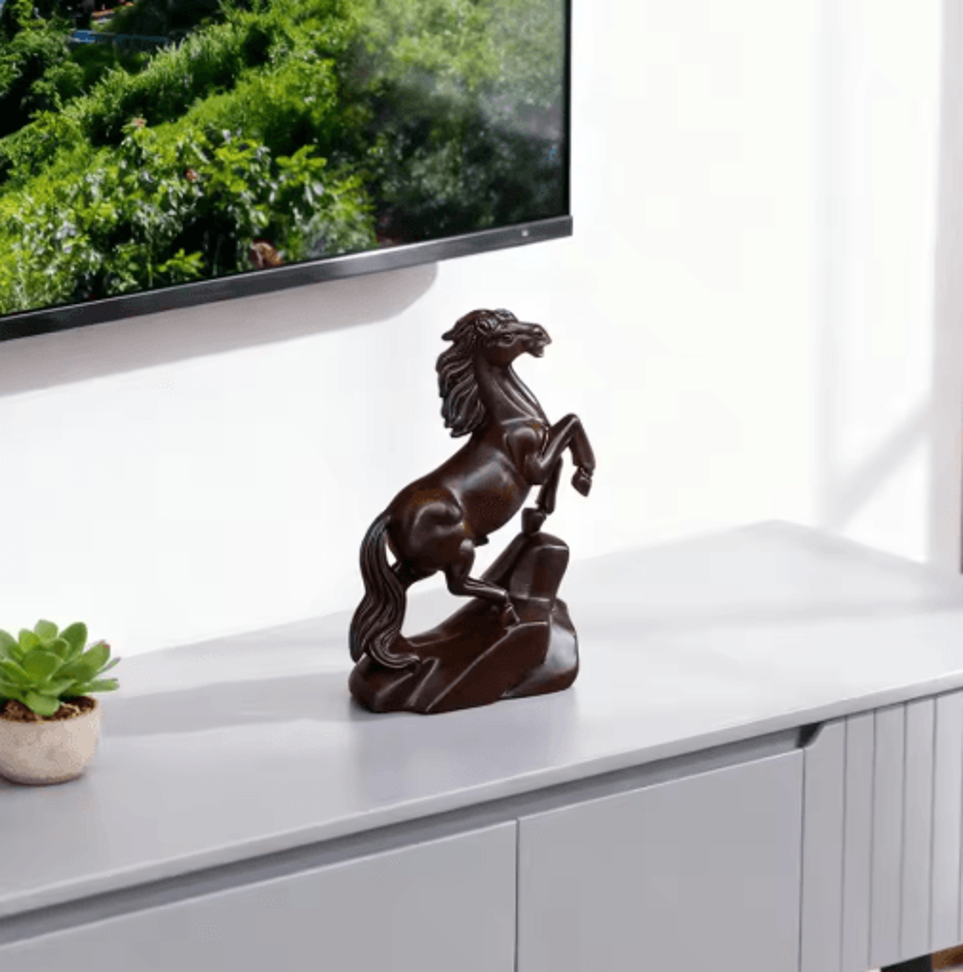 Rosewood Feng Shui Horse Statue Lucky Zodiac Horse Decor For Wealth  Success 11