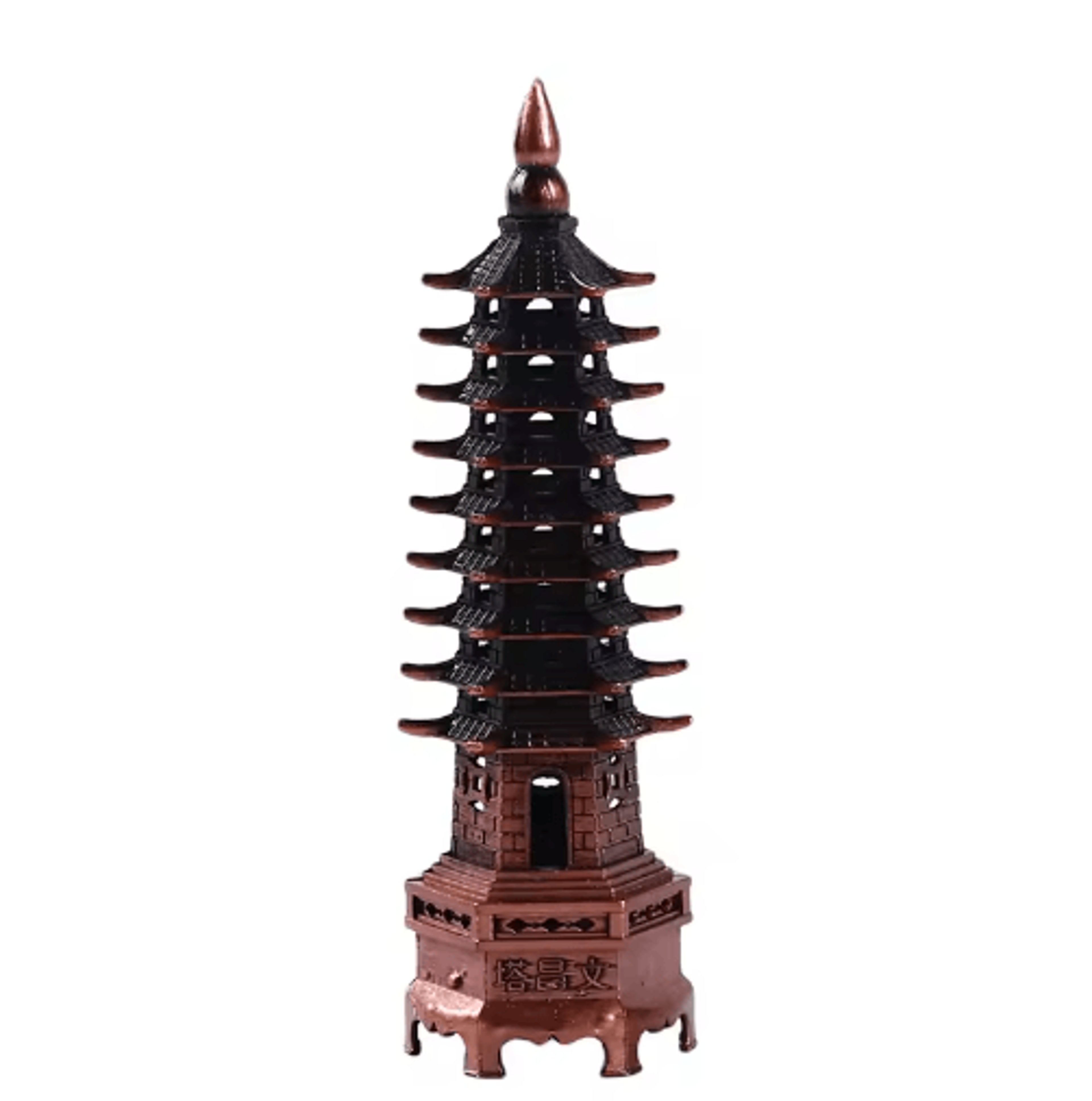 Feng Shui Wenchang Pagoda Statue  Zinc Alloy Chinese Tower Decor For Home  Office 4