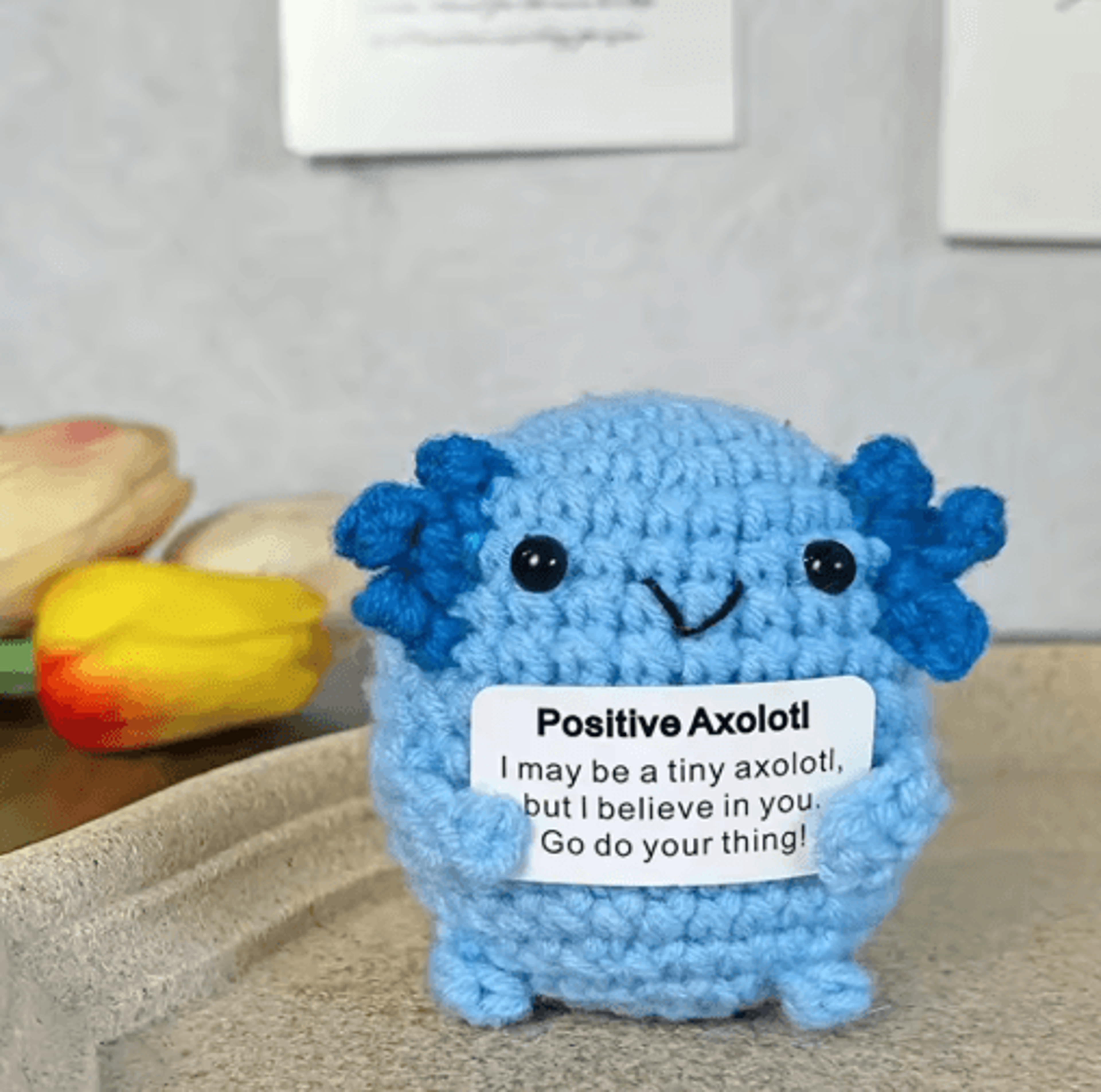Handmade Crochet Plush Toy Cute Emotional Support Desk Decor Gift 4