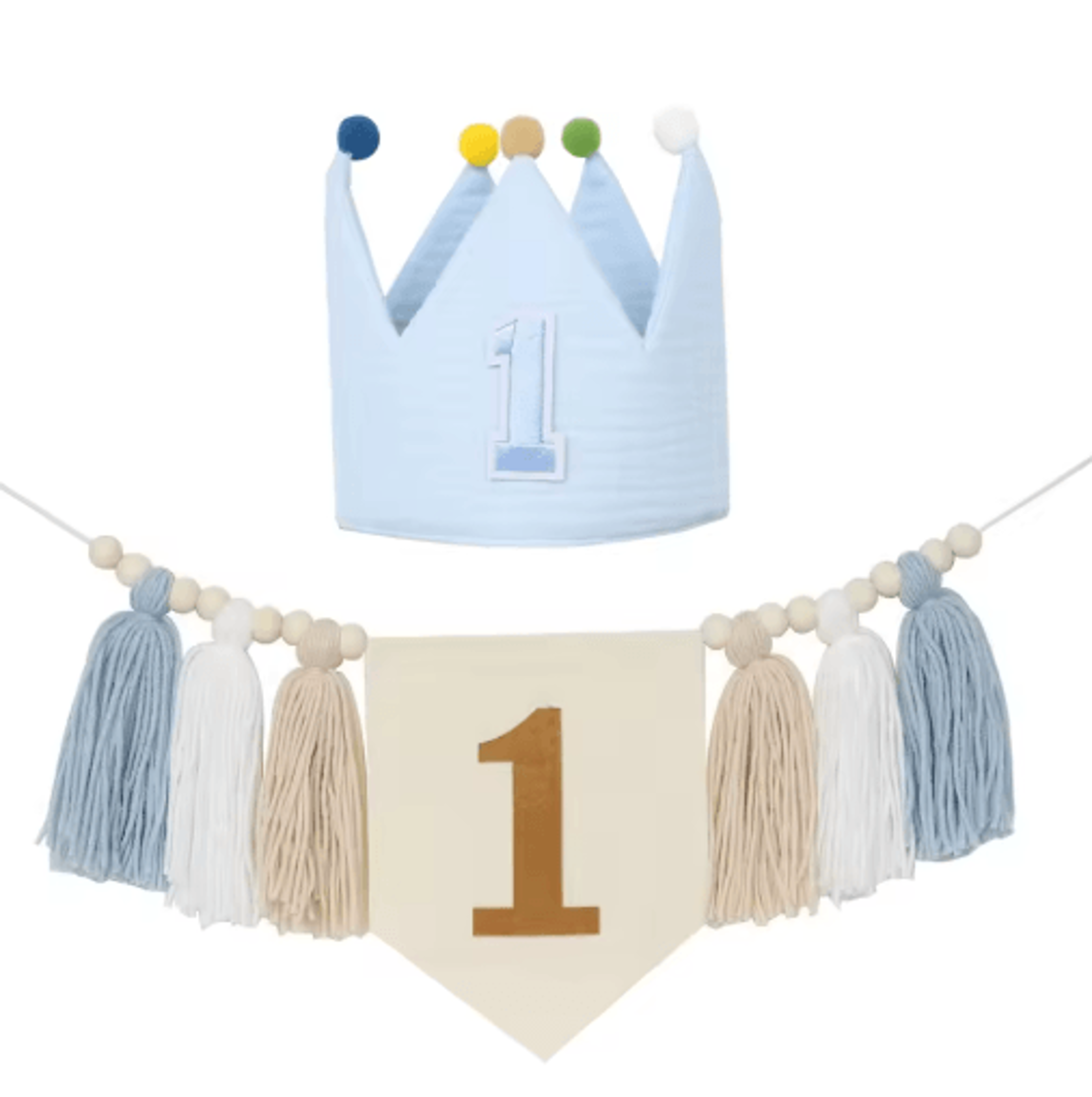 Boho 1st Birthday High Chair Banner Baby First Birthday Party Decor 5