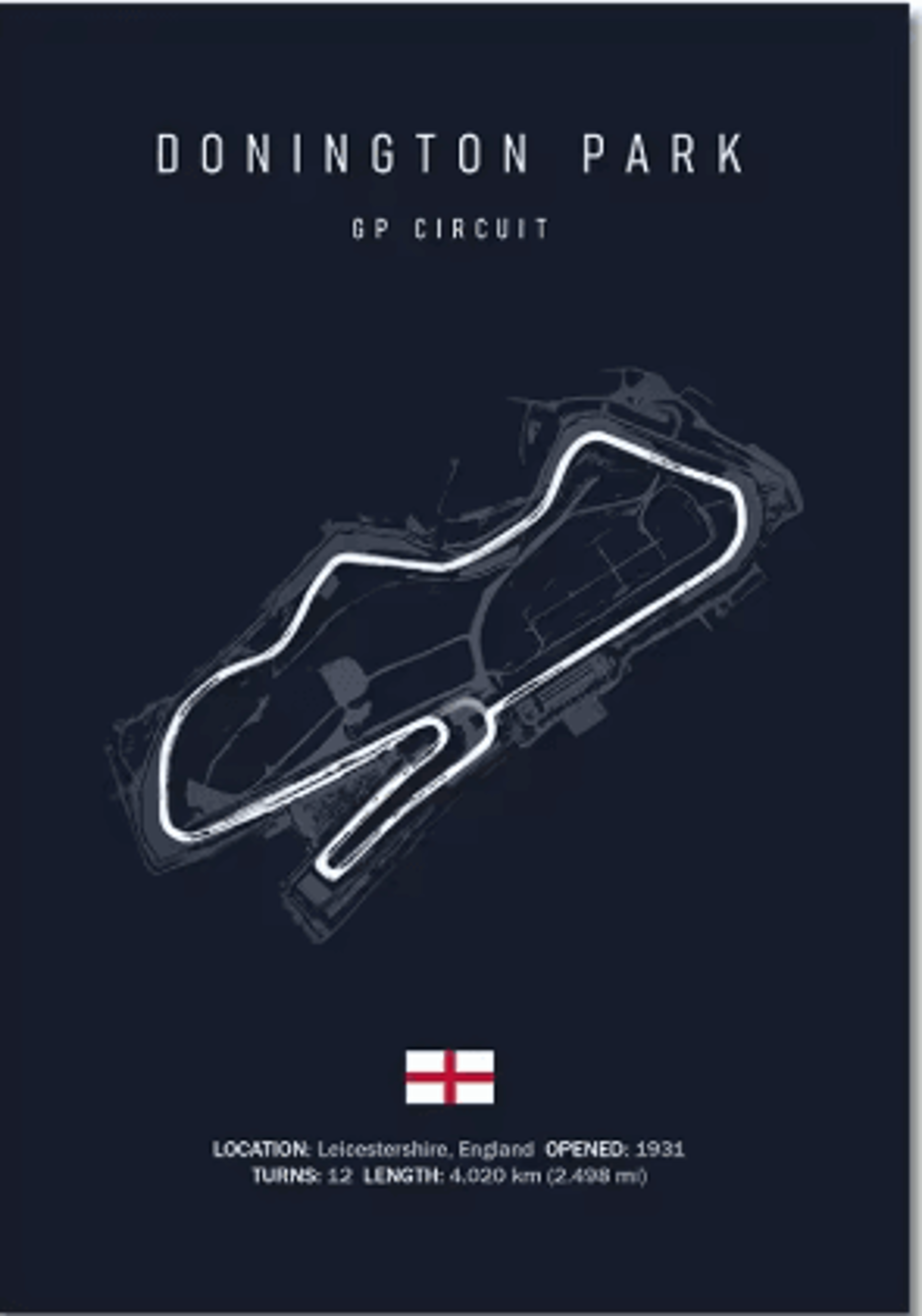 F1 Circuit Wall Art Set Nurburgring Monza  Silverstone Race Track Canvas Prints 18