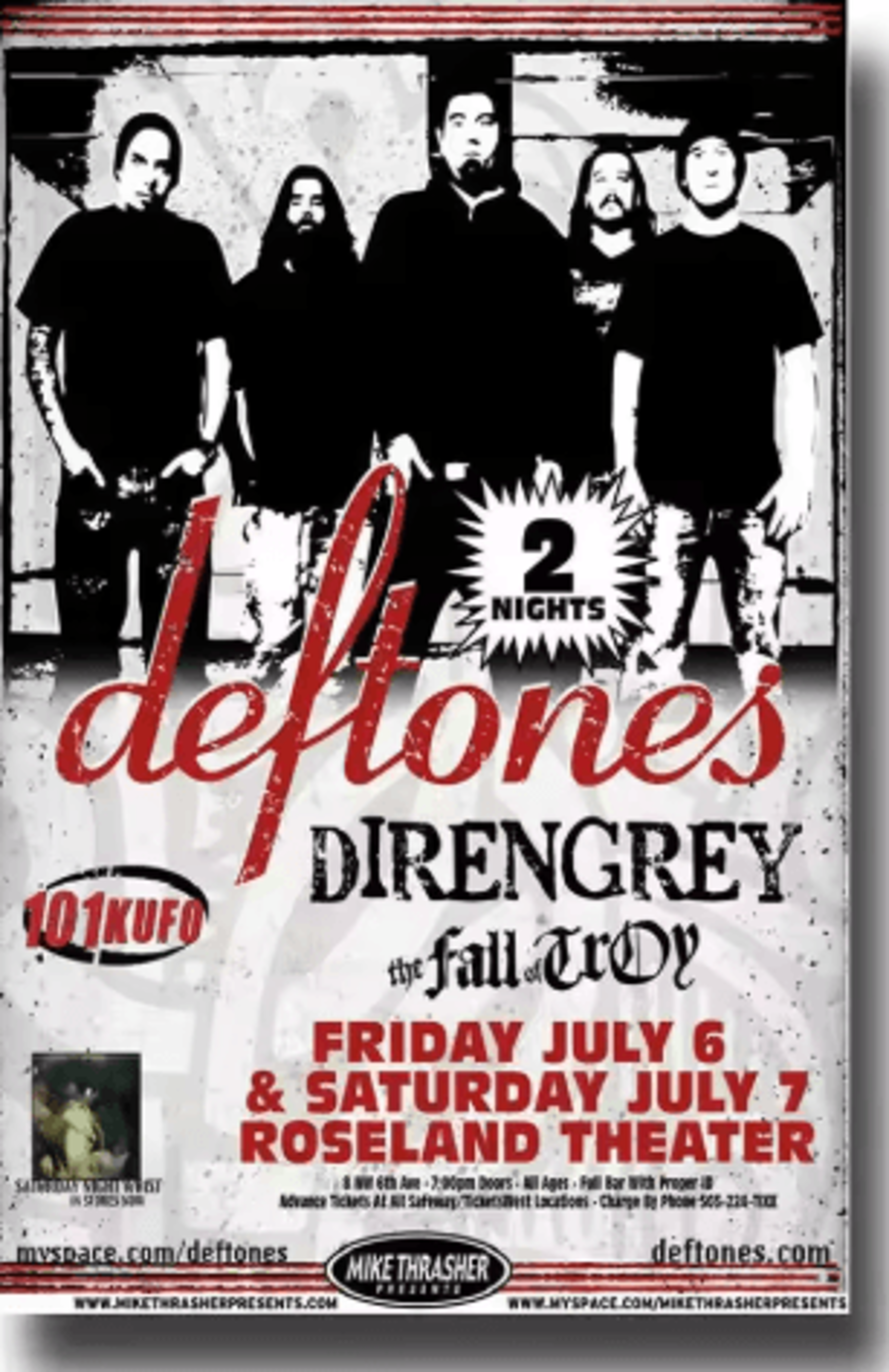 Deftones Around The Fur Album Poster Retro Rock Band Wall Art Decor 18