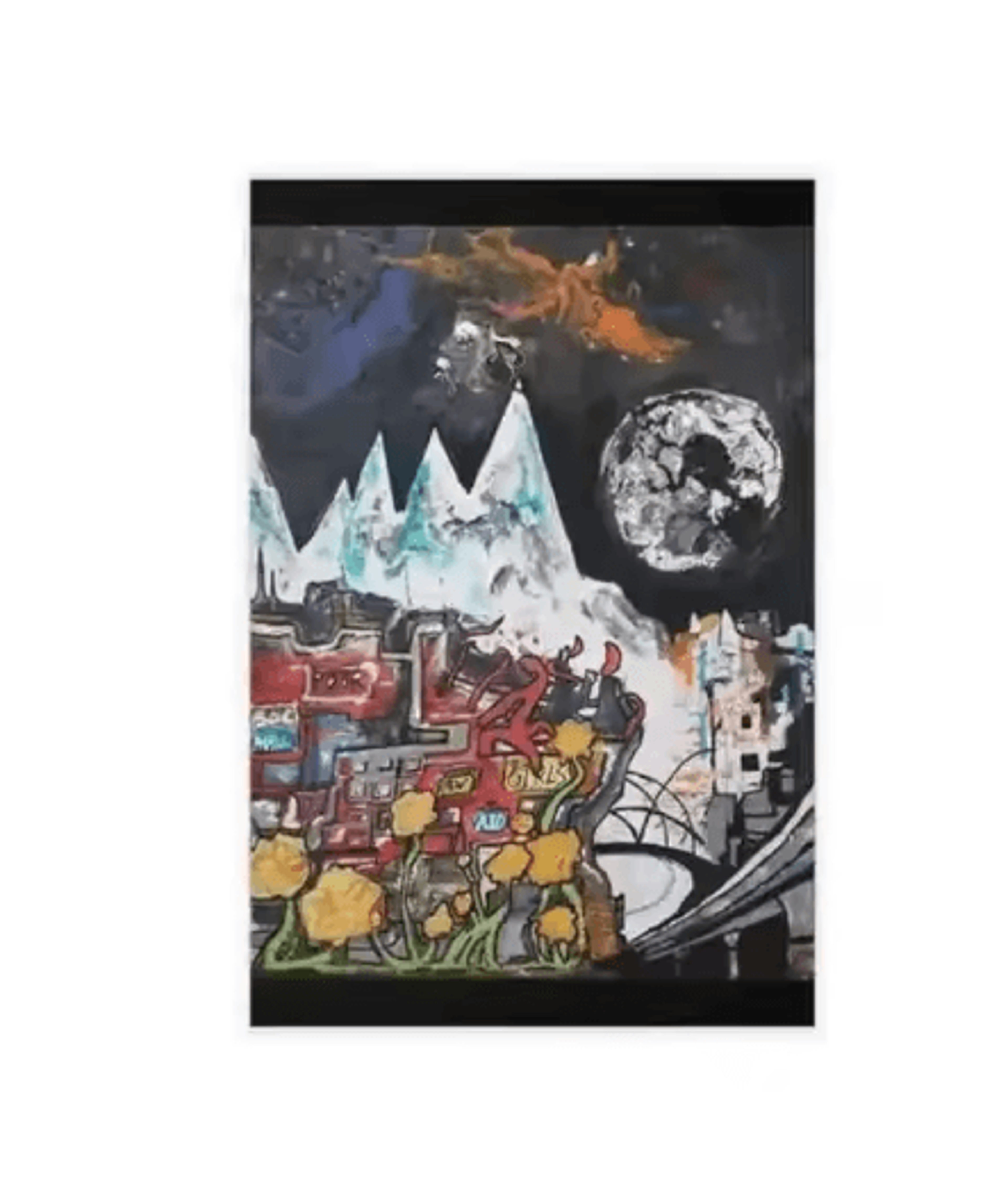 Radiohead The Bends Album Cover Poster Retro Rock Music Wall Art Canvas 4