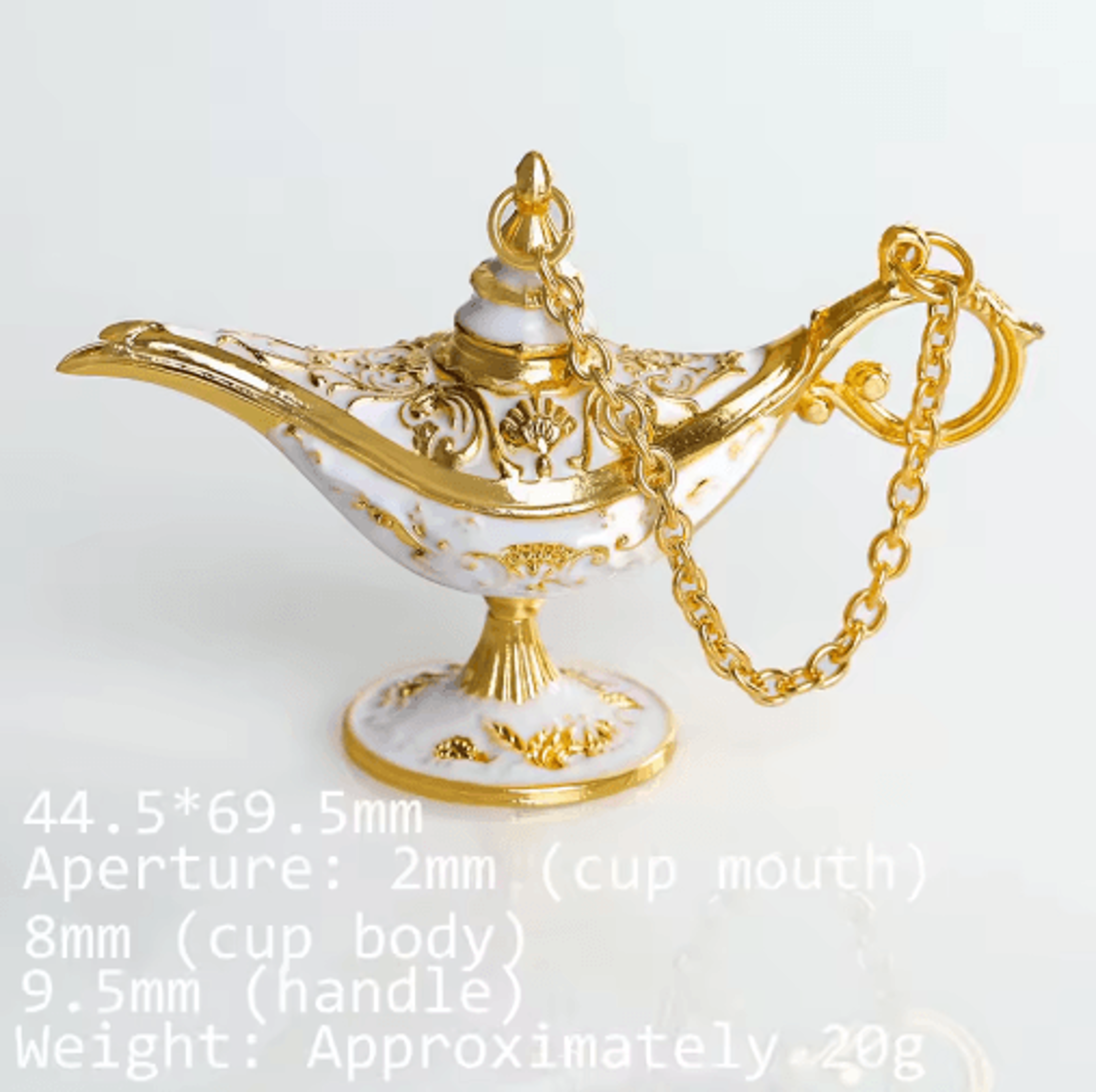Vintage Aladdin Genie Lamp Ornament European Metal Antique Home Decor 4