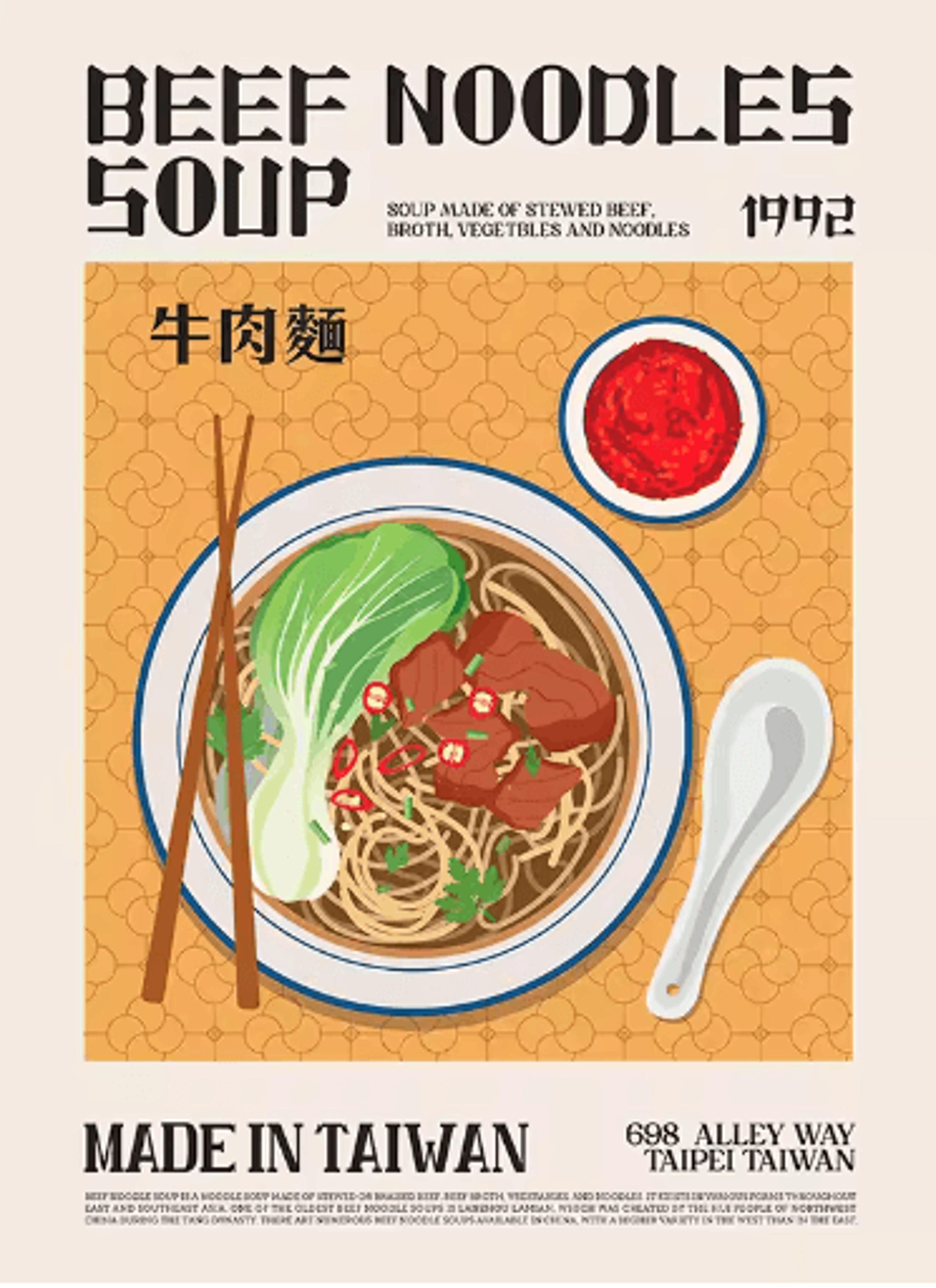 Delicious Food Wall Art Canvas World Cuisine Kitchen Poster With Ravioli Ramen  Coffee 13