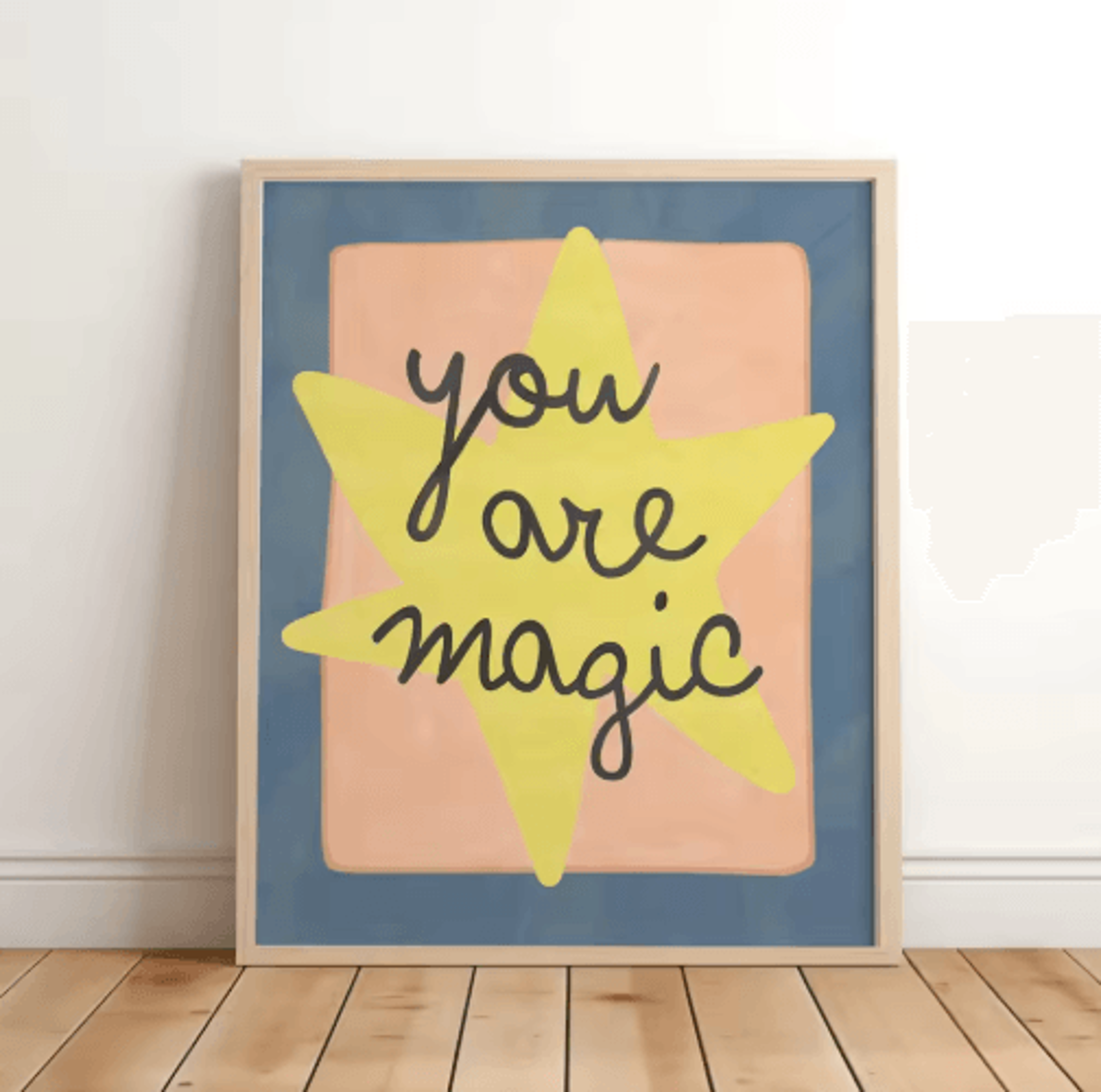 Magical Unicorn Nursery Wall Art  Inspirational Quote Canvas Prints For Kids Room 6