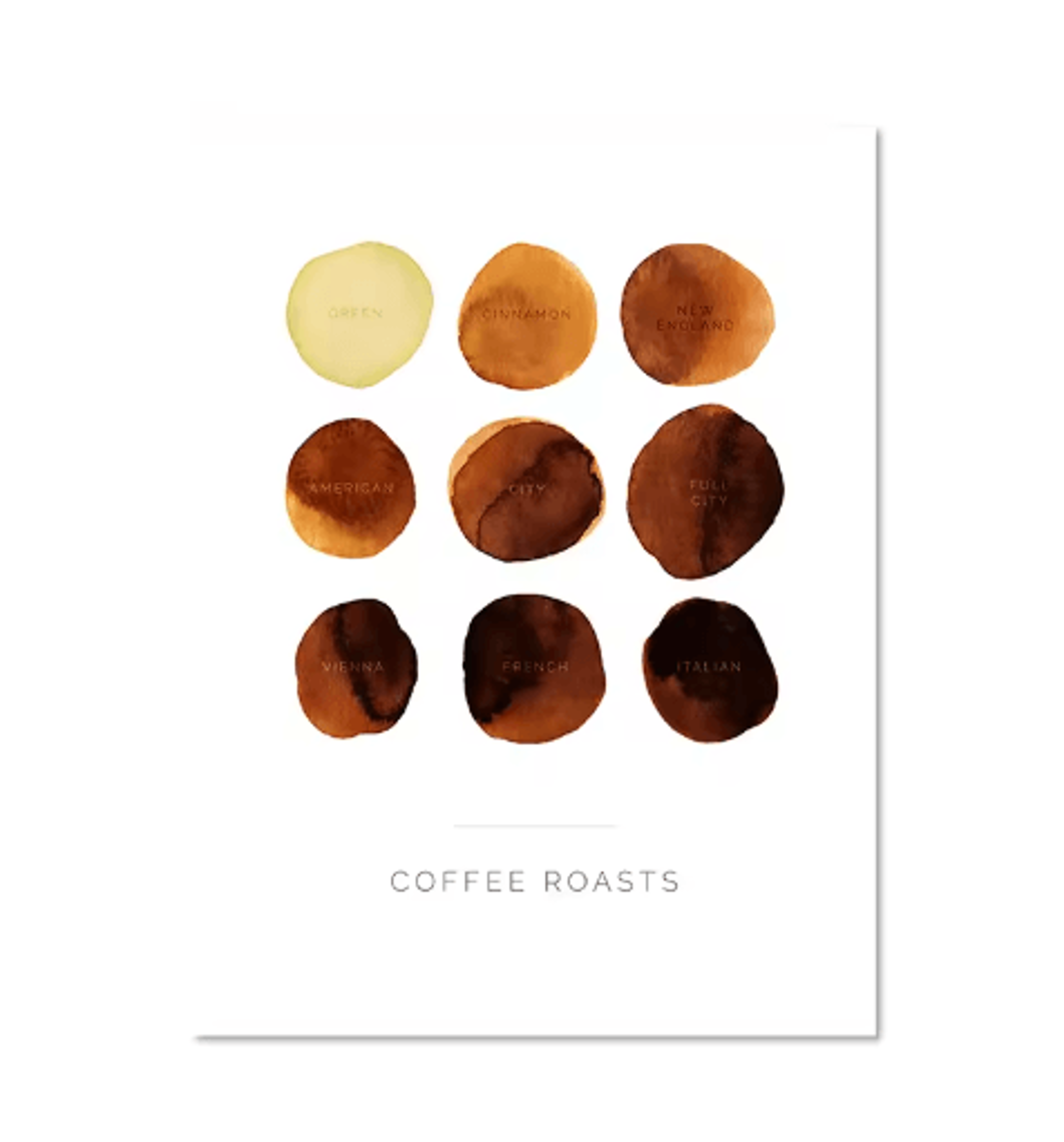 Modern Coffee Guide Poster  Coffee Menu Canvas Wall Art For Kitchen  Cafe Decor 16