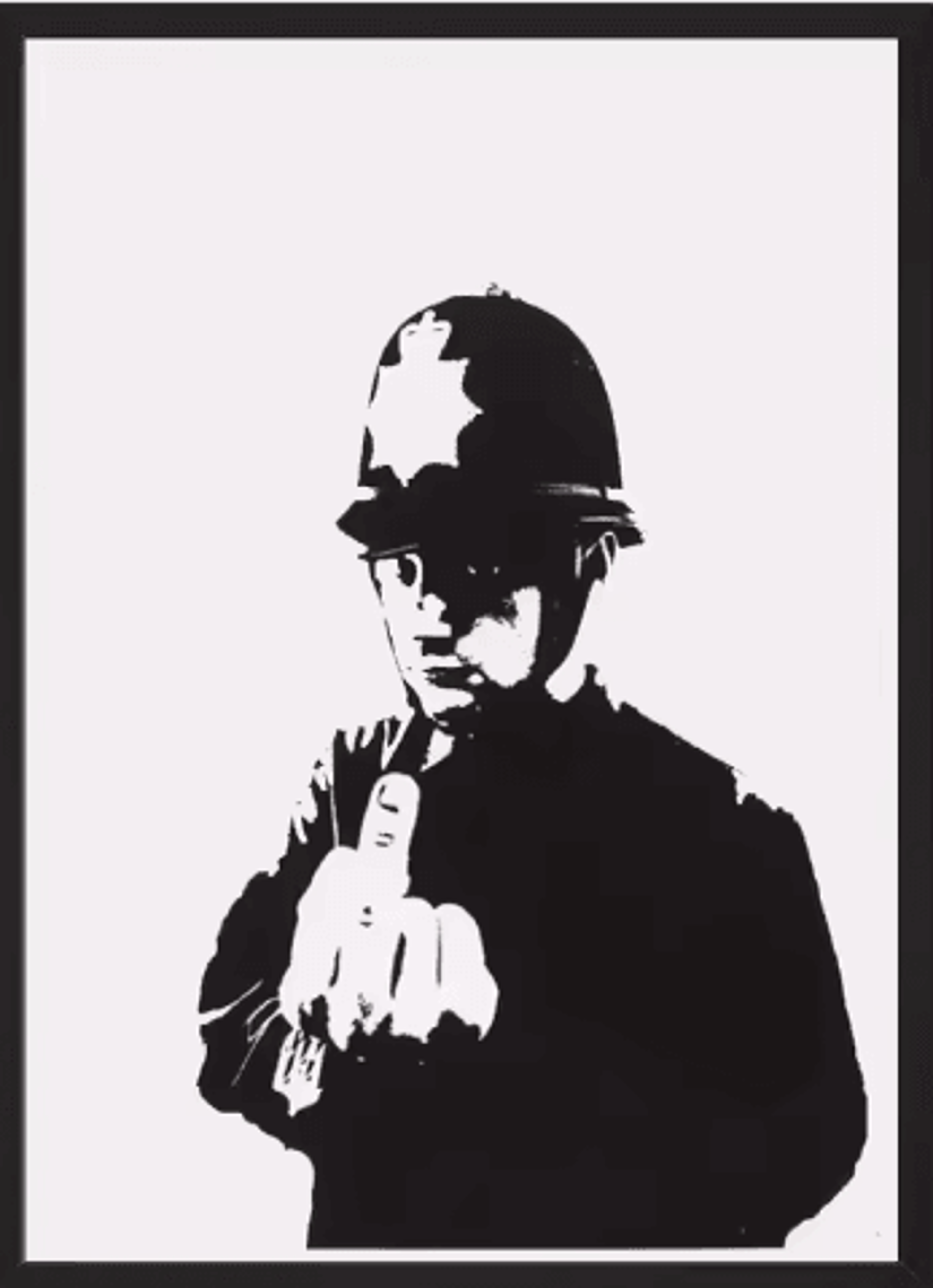Banksy Style Graffiti Canvas Print Modern Urban Street Art Wall Poster Frameless 1