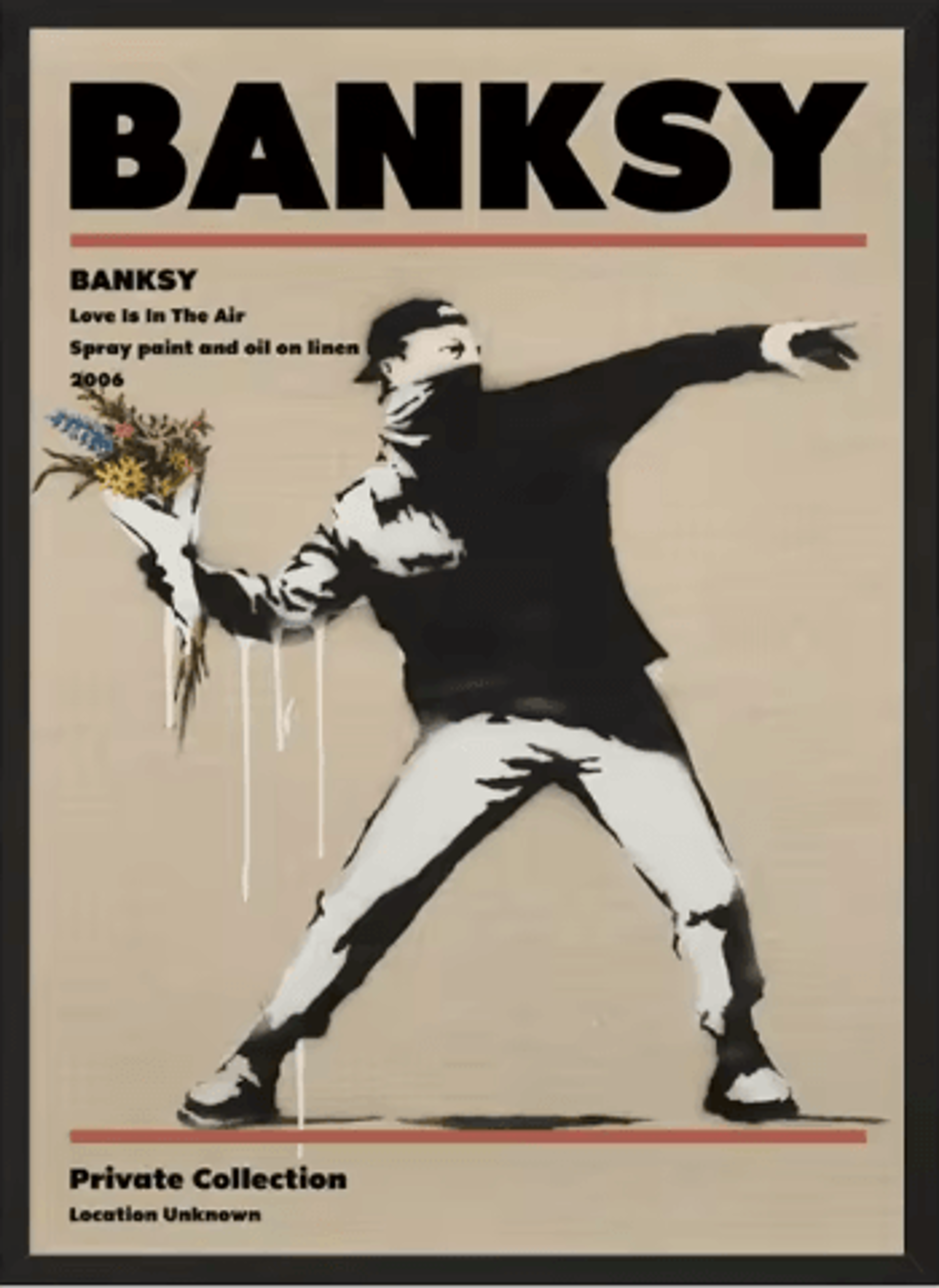 Banksy Style Graffiti Canvas Print Modern Urban Street Art Wall Poster Frameless 16