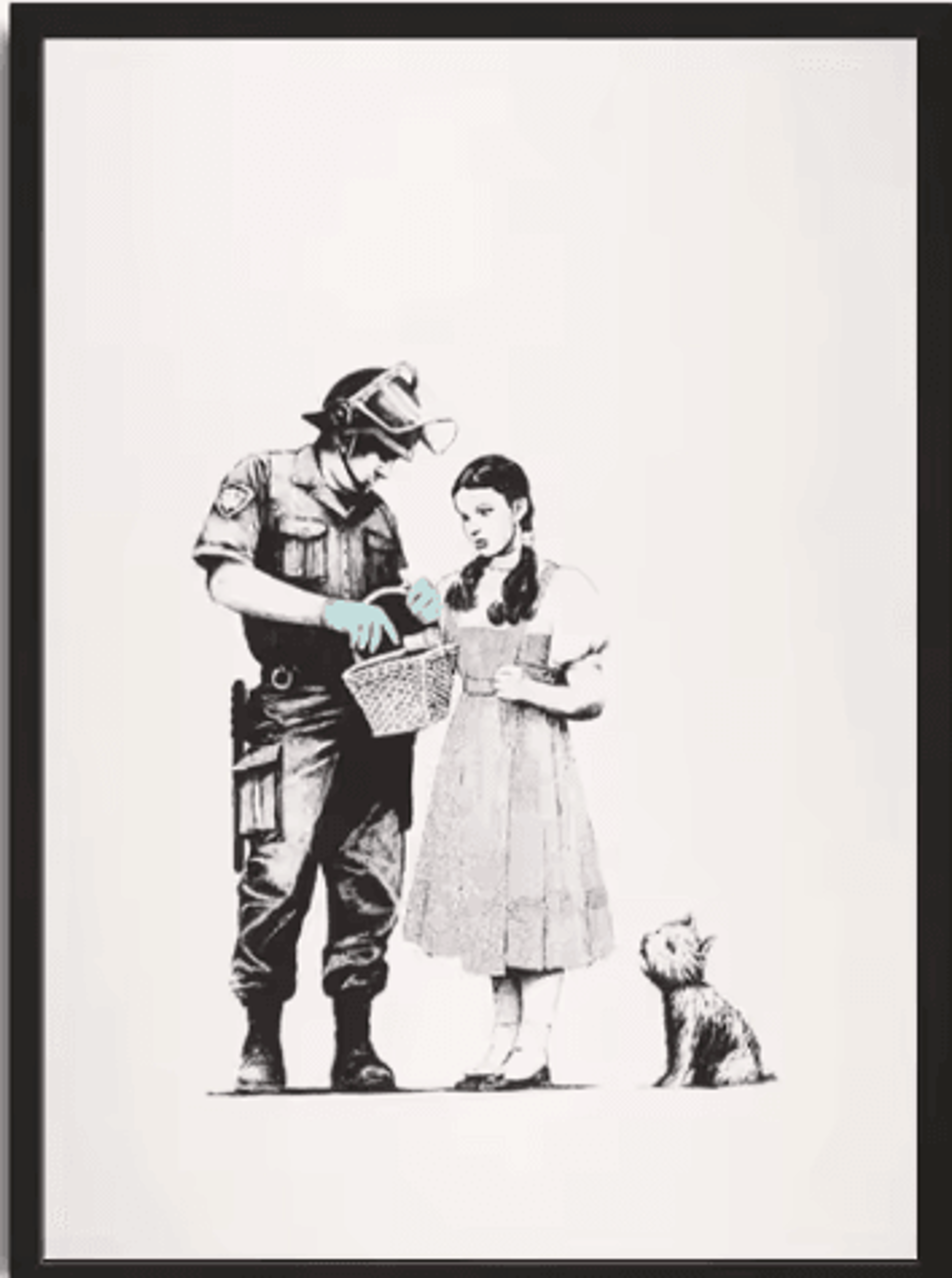 Banksy Style Graffiti Canvas Print Modern Urban Street Art Wall Poster Frameless 8