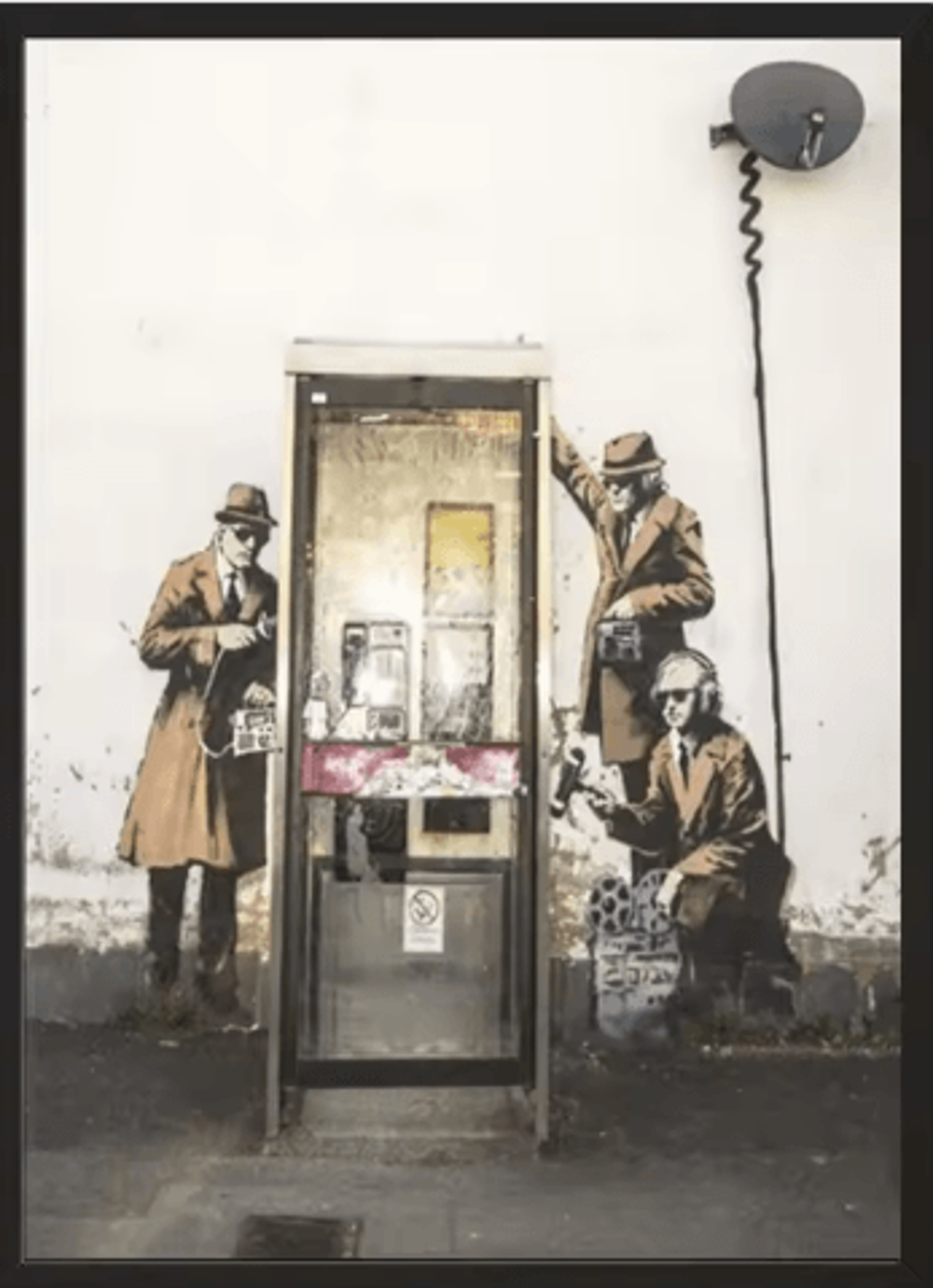 Banksy Style Graffiti Canvas Print Modern Urban Street Art Wall Poster Frameless 24