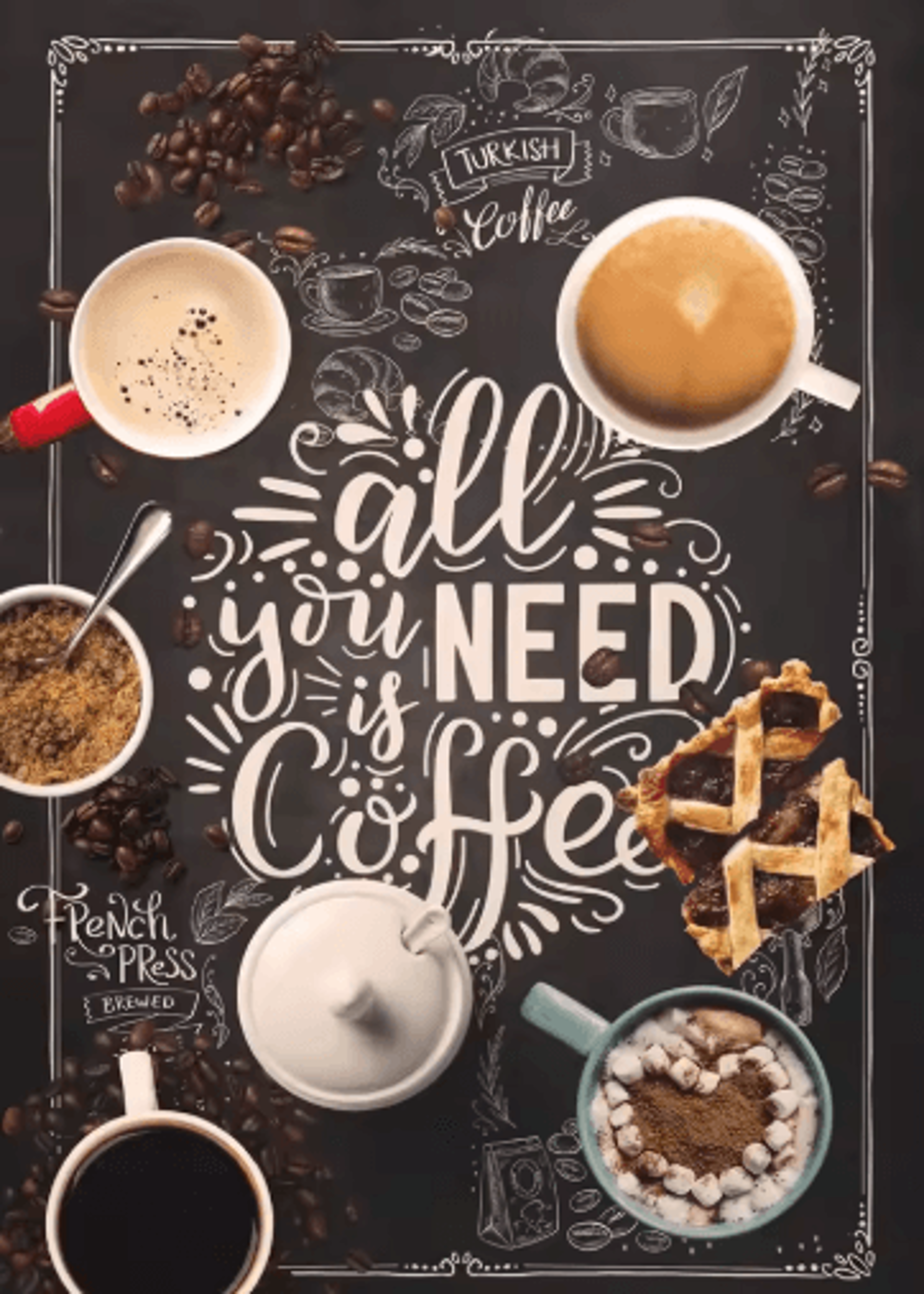 Nordic Coffee Wall Art Bakery Canvas Print For Cafe  Kitchen Decor 2
