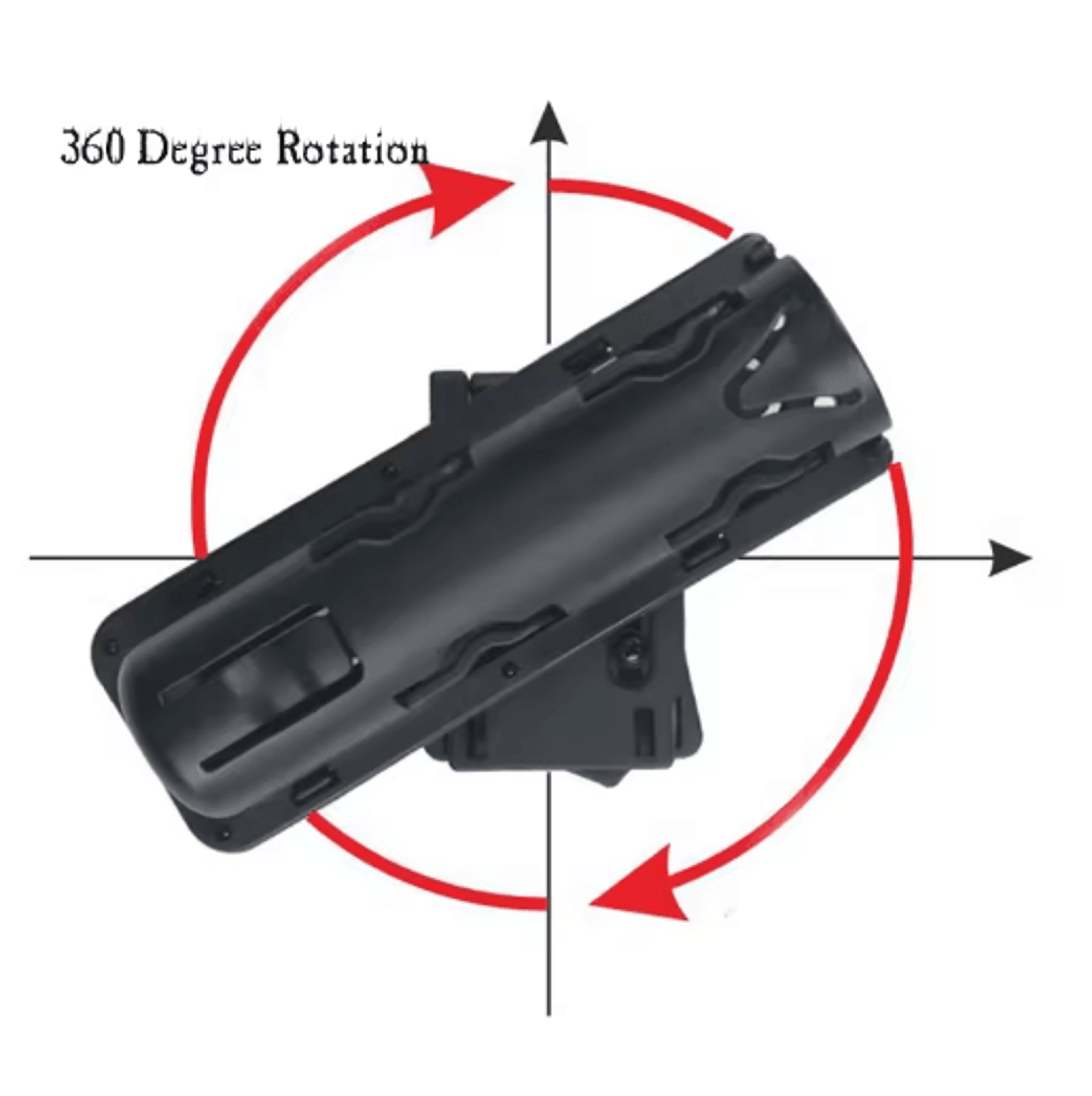 360 Rotating Retractable Baton Holster For Tactical  Outdoor Carry 1