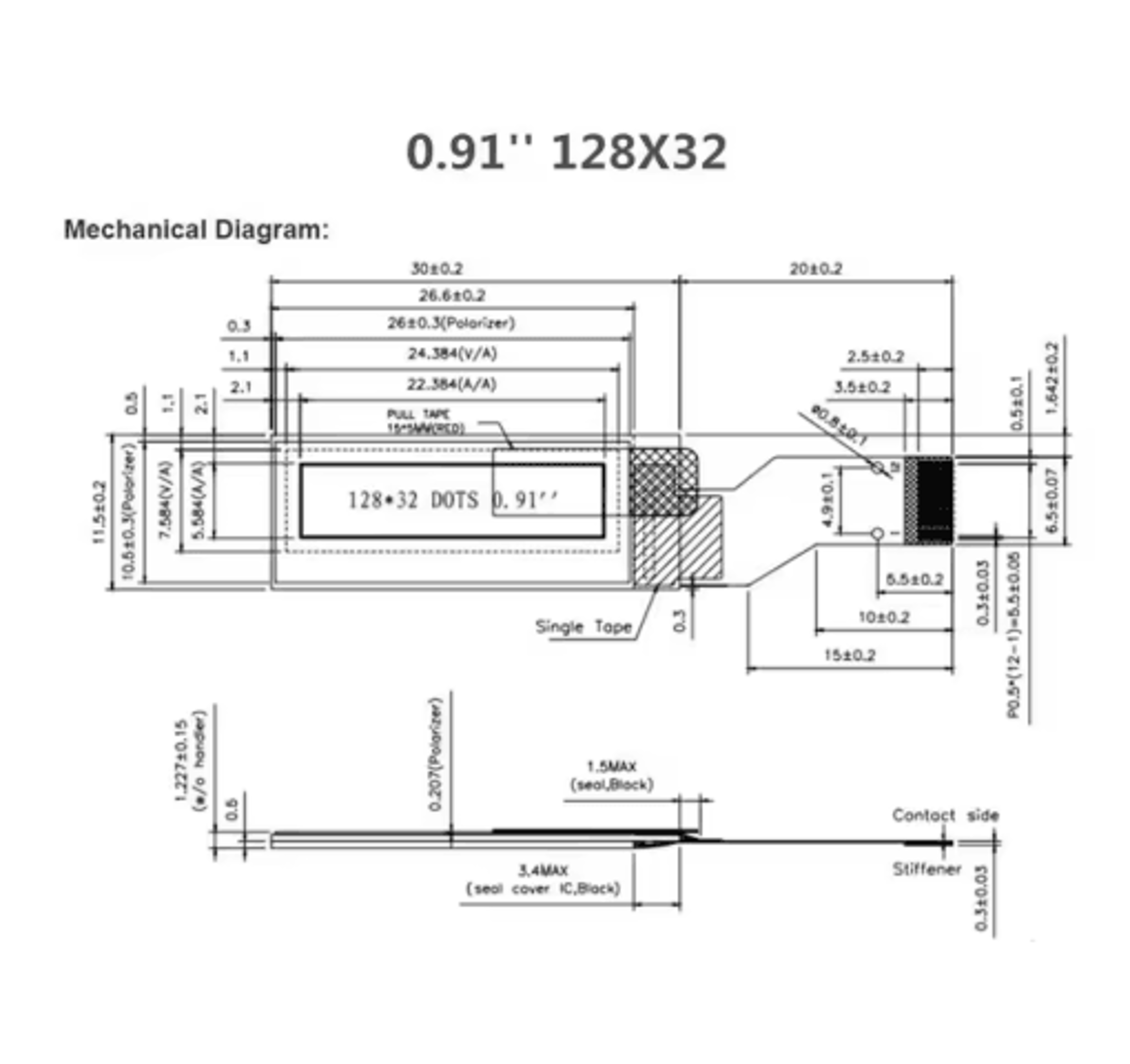 091 SSD1306 OLED Display Module For DIY Electronics Projects 1