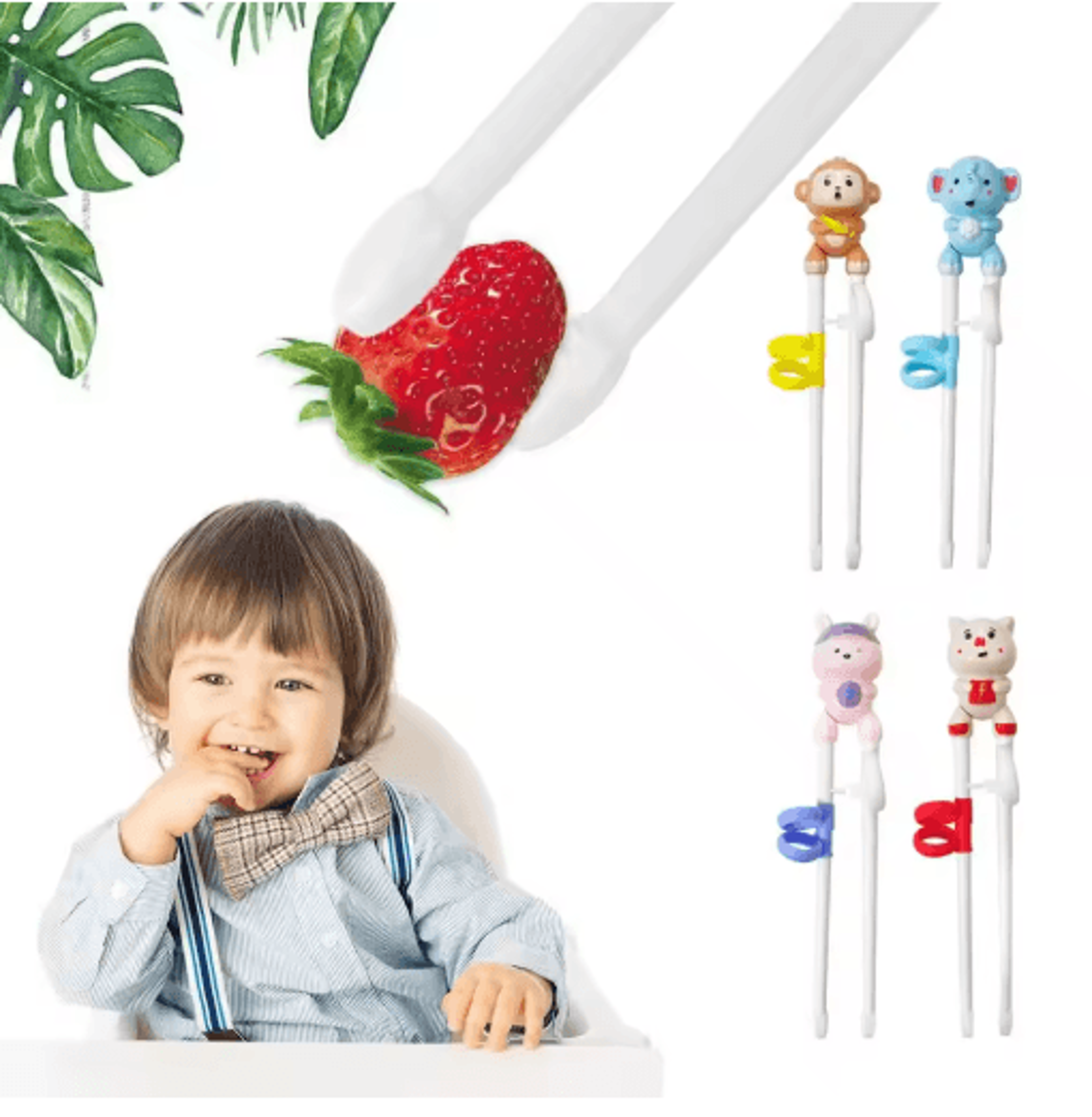 Cartoon Animal Training Chopsticks For Kids Learning To Eat 7
