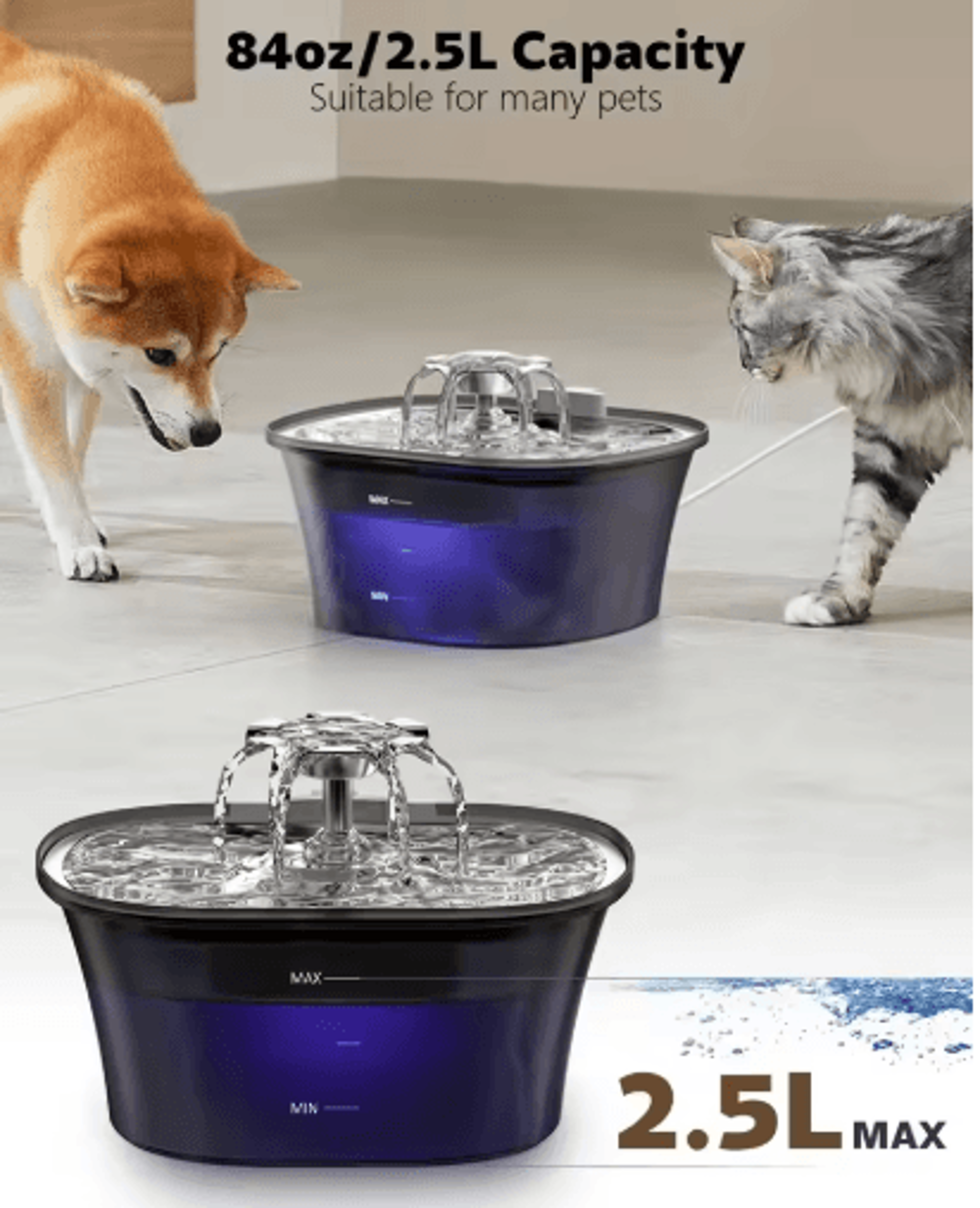 25L USB Automatic Pet Water Fountain For Cats  Dogs 11