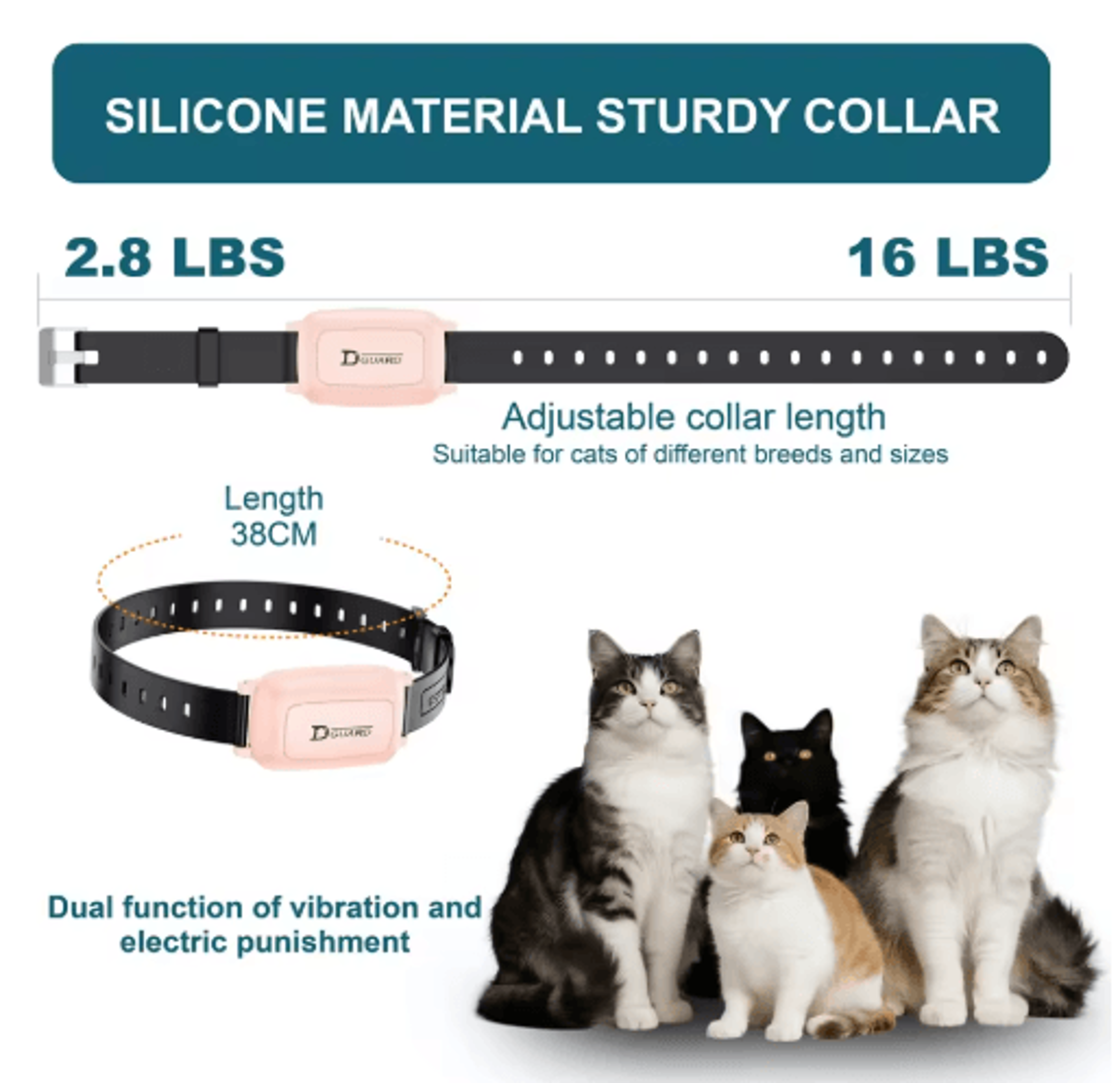 RemoteControl Cat Training Collar With LongRange Control 7