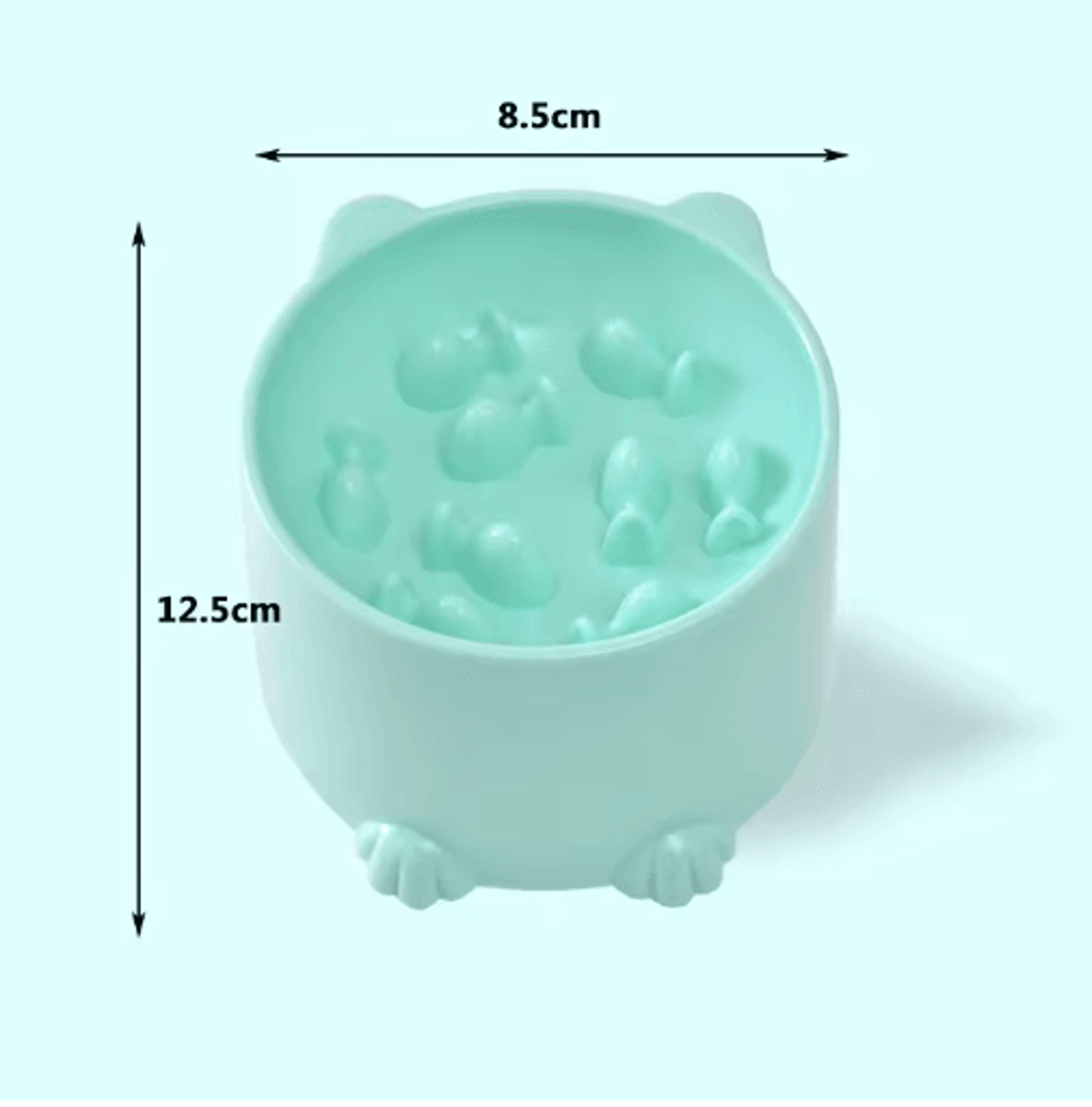 SafeBit Elevated Slow Feeder Pet Bowl Neck Protection Feeding Dish 5