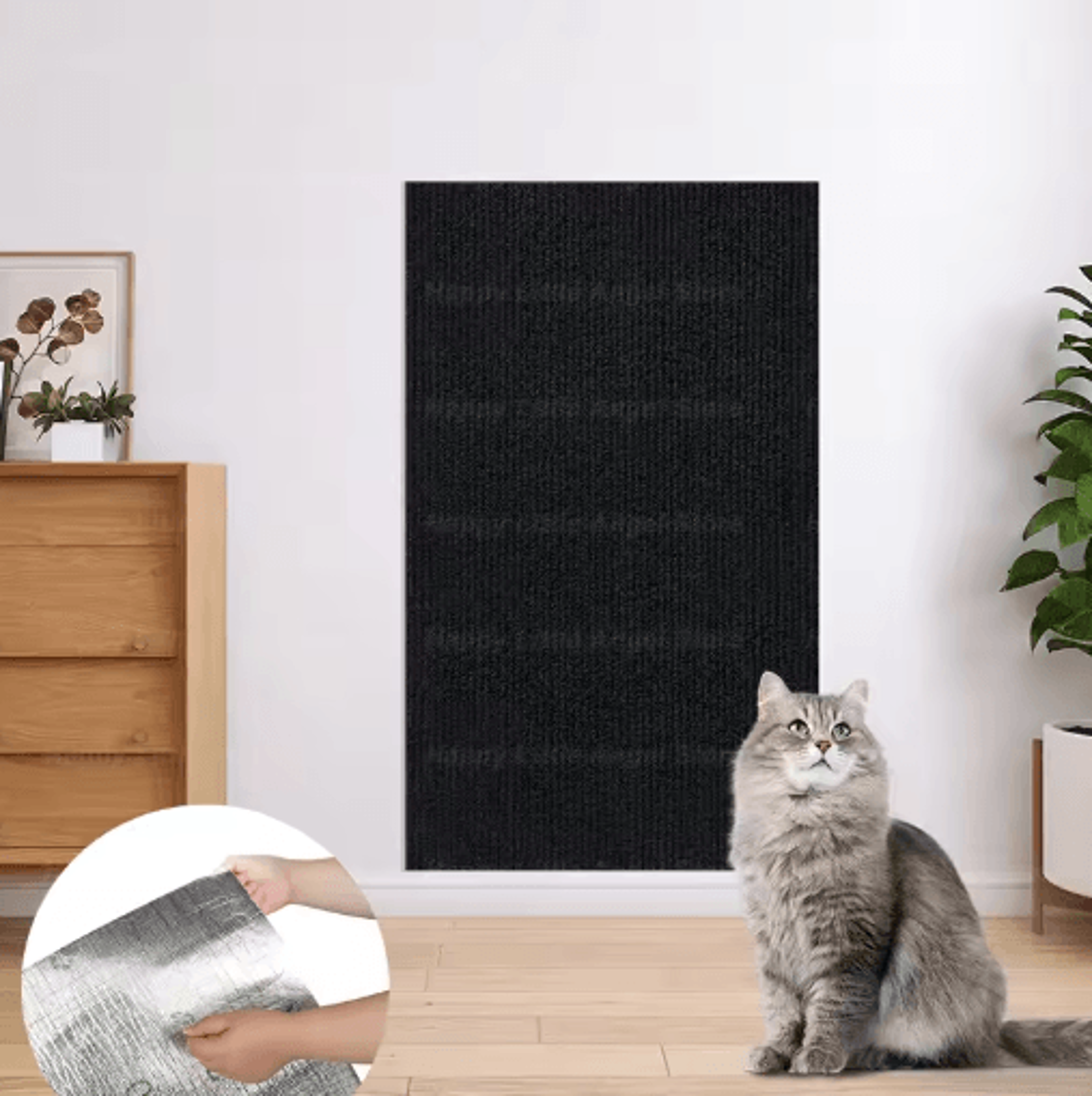 SelfAdhesive Cat Scratch Protector Mat  Freeform Furniture Protection Carpet For Cats 3