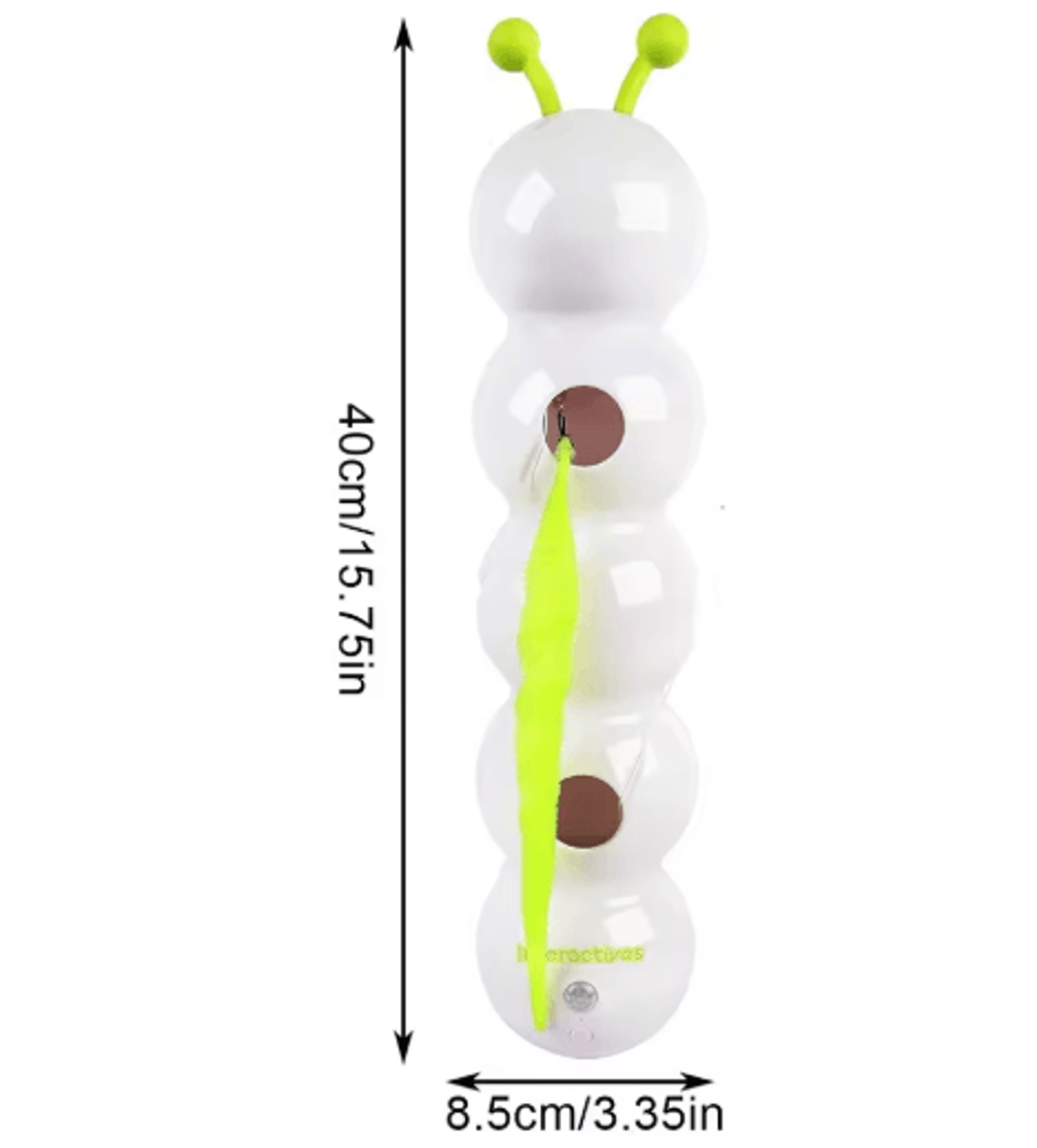 Interactive Motion Activated Cat Toy  Automatic WackAWorm Teasing Toy With Moving Tail 1