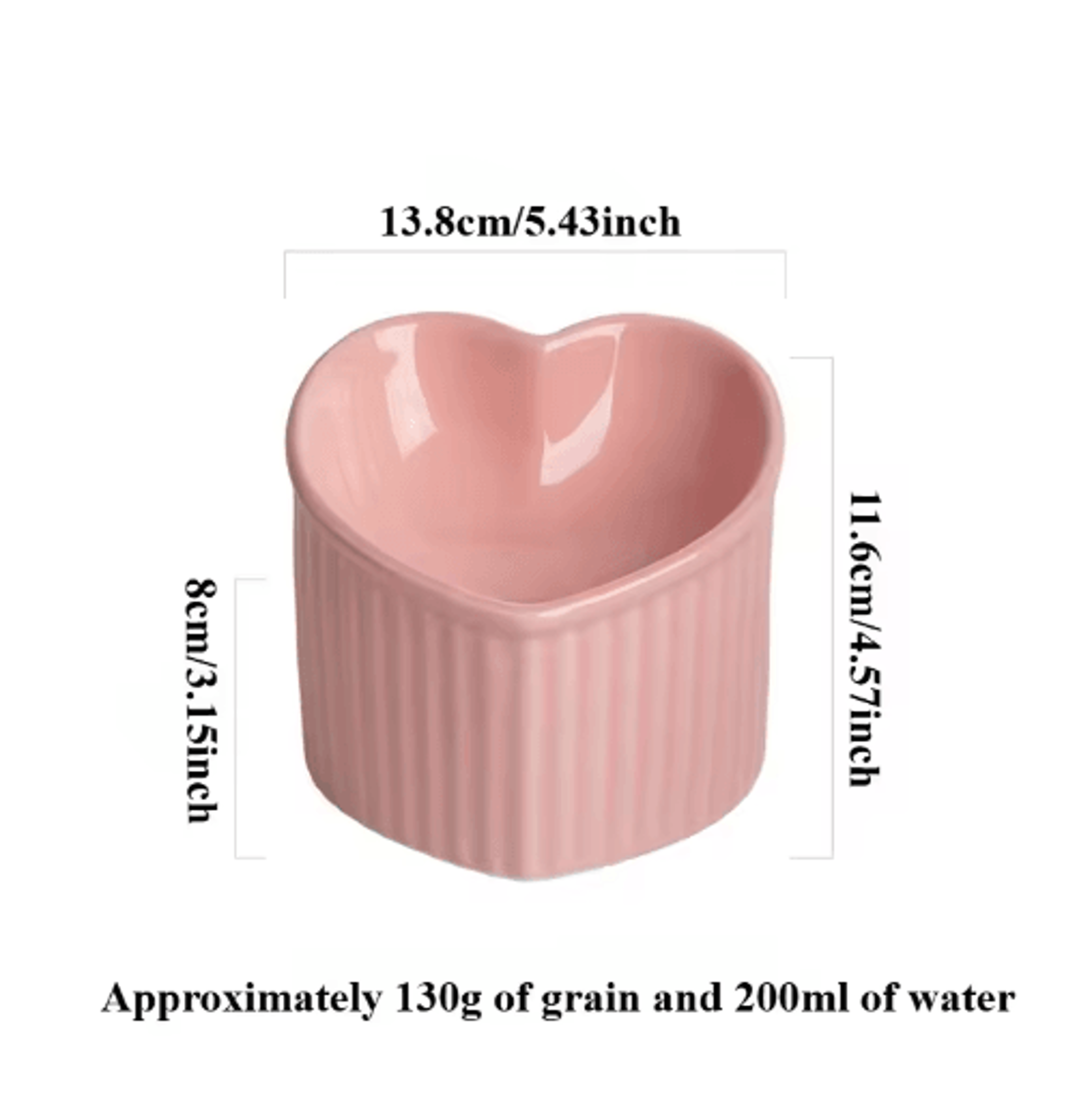 Slanted Ceramic Cat Bowl With Elevated Anti Tip Feeding Stand 3