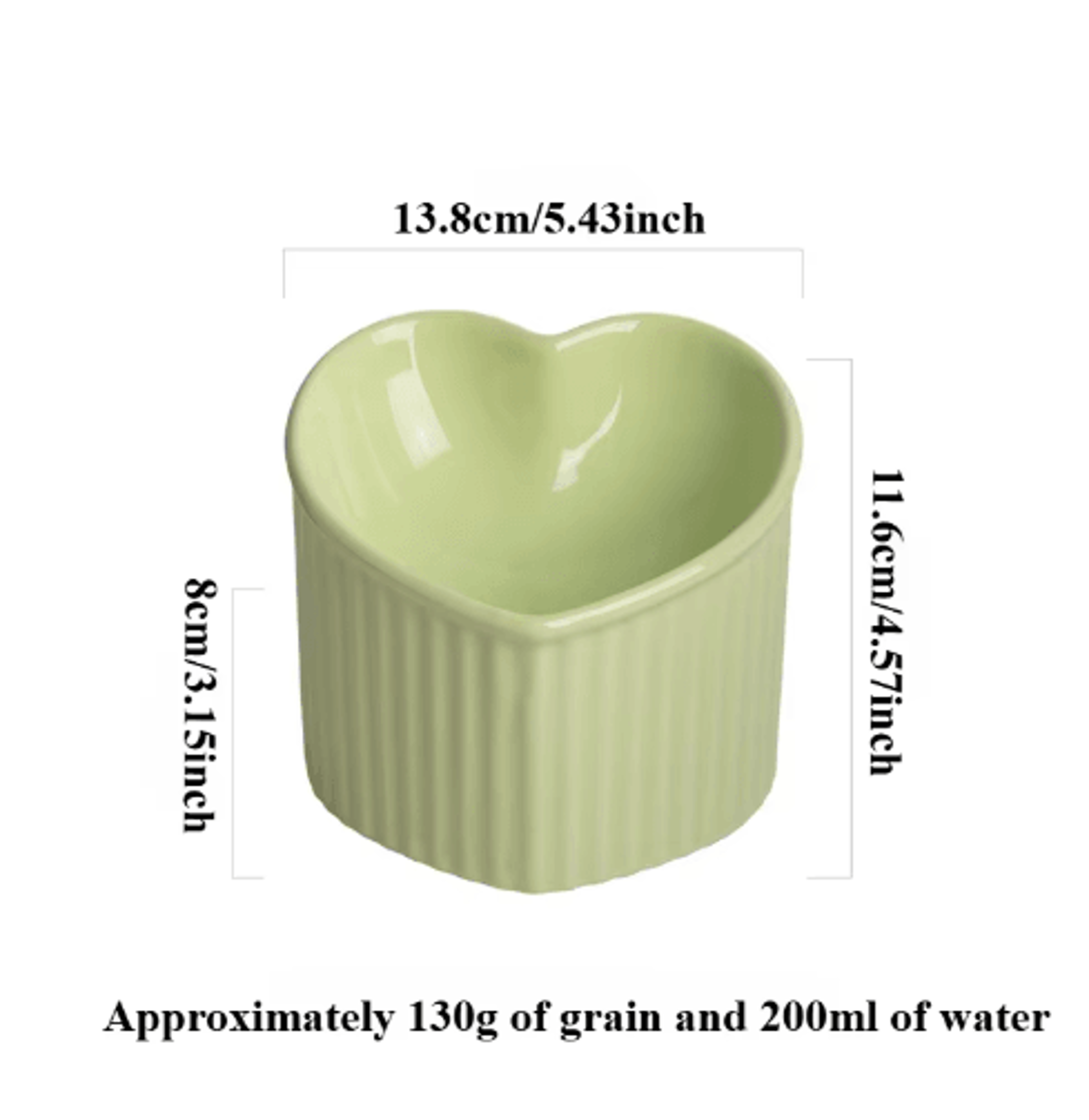 Slanted Ceramic Cat Bowl With Elevated Anti Tip Feeding Stand 4