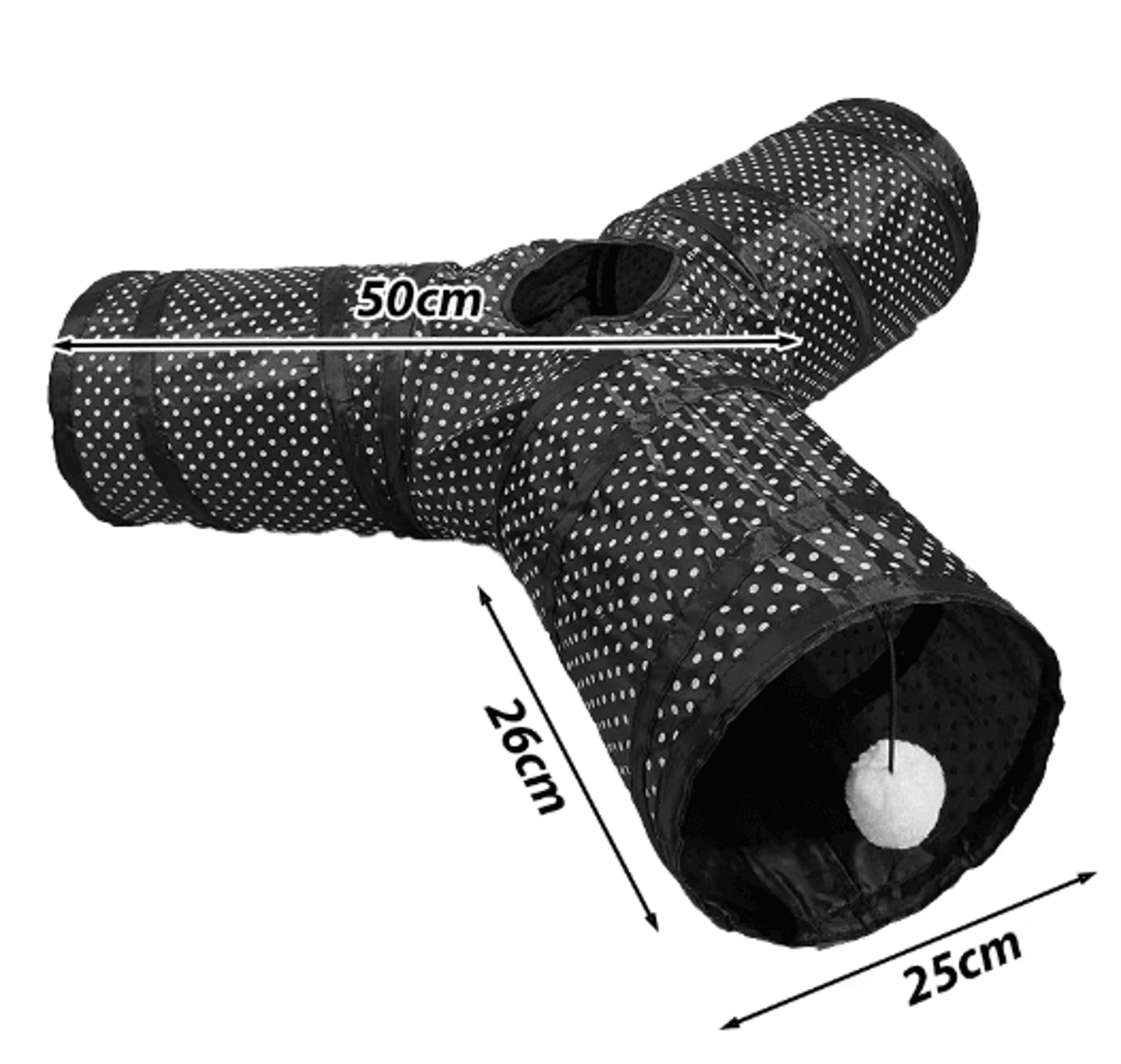 CAWAYI KENNEL Cat Tunnel SShape Collapsible Play Tube For Indoor  Outdoor Fun 9