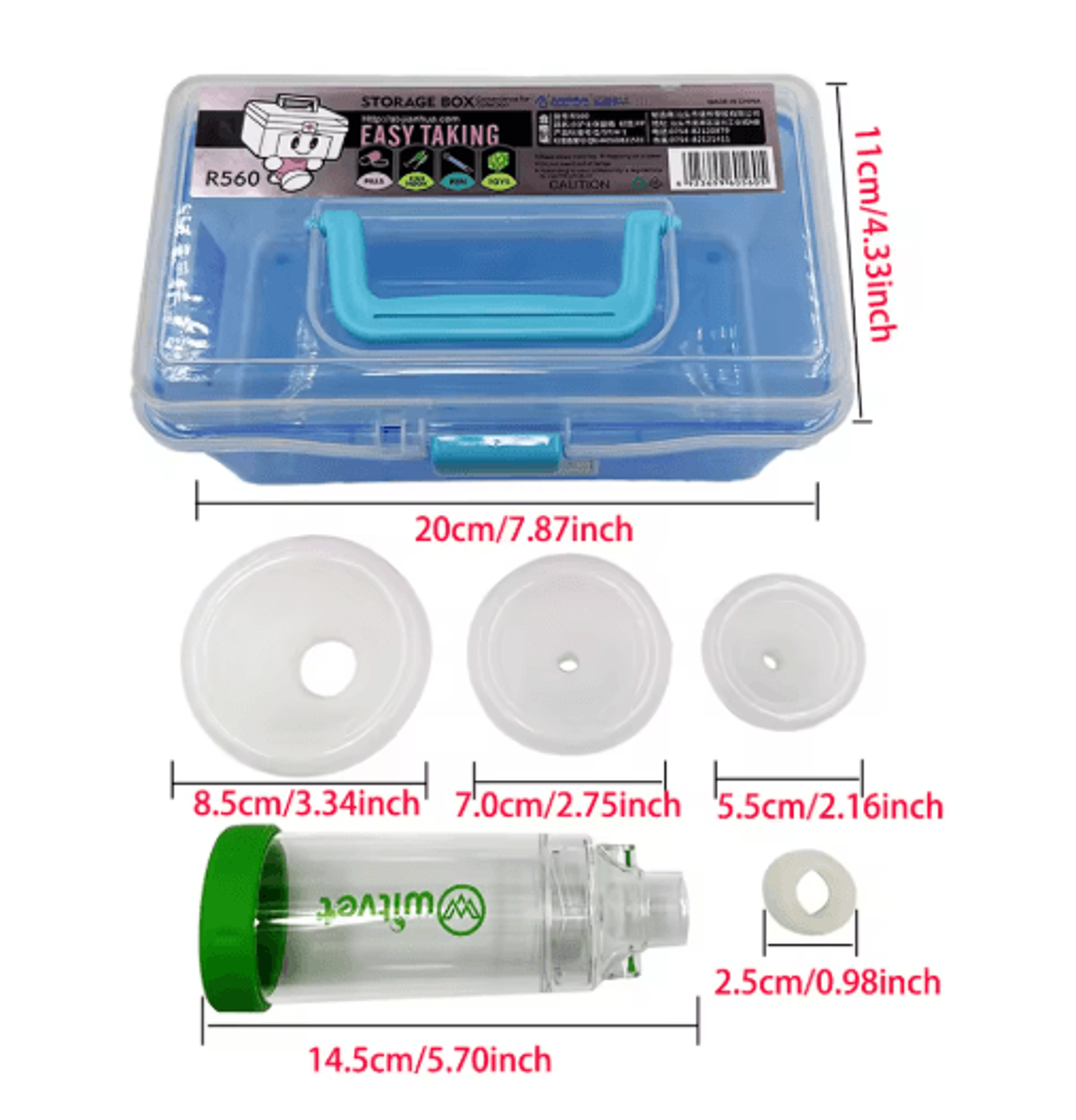 BreatheEasy Pet Inhaler Spacer Chamber With Silicone Mask For Cats  Dogs 1