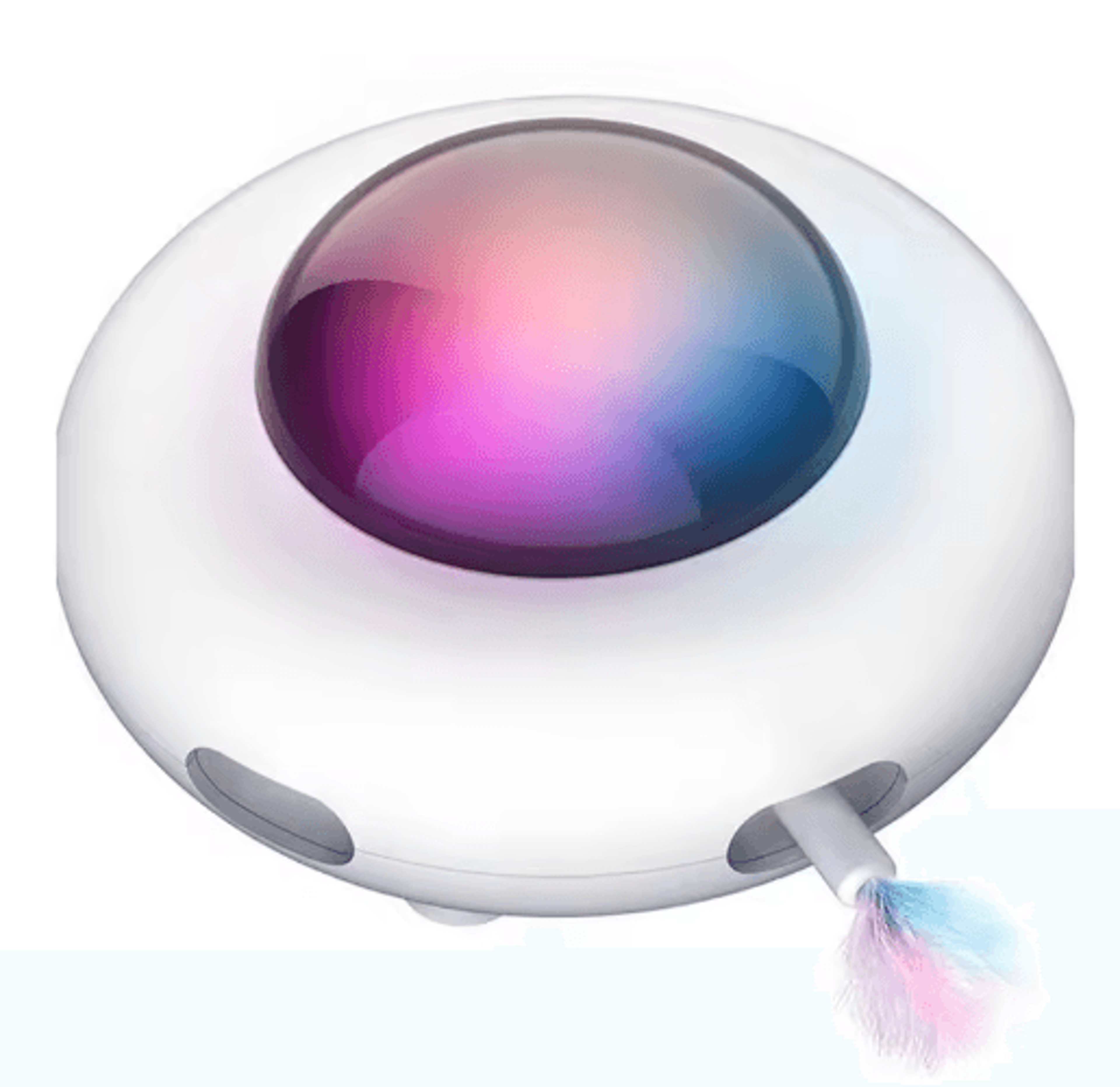 Smart UFO Automatic Cat Toy  USB Rechargeable Interactive Feather Teaser 2