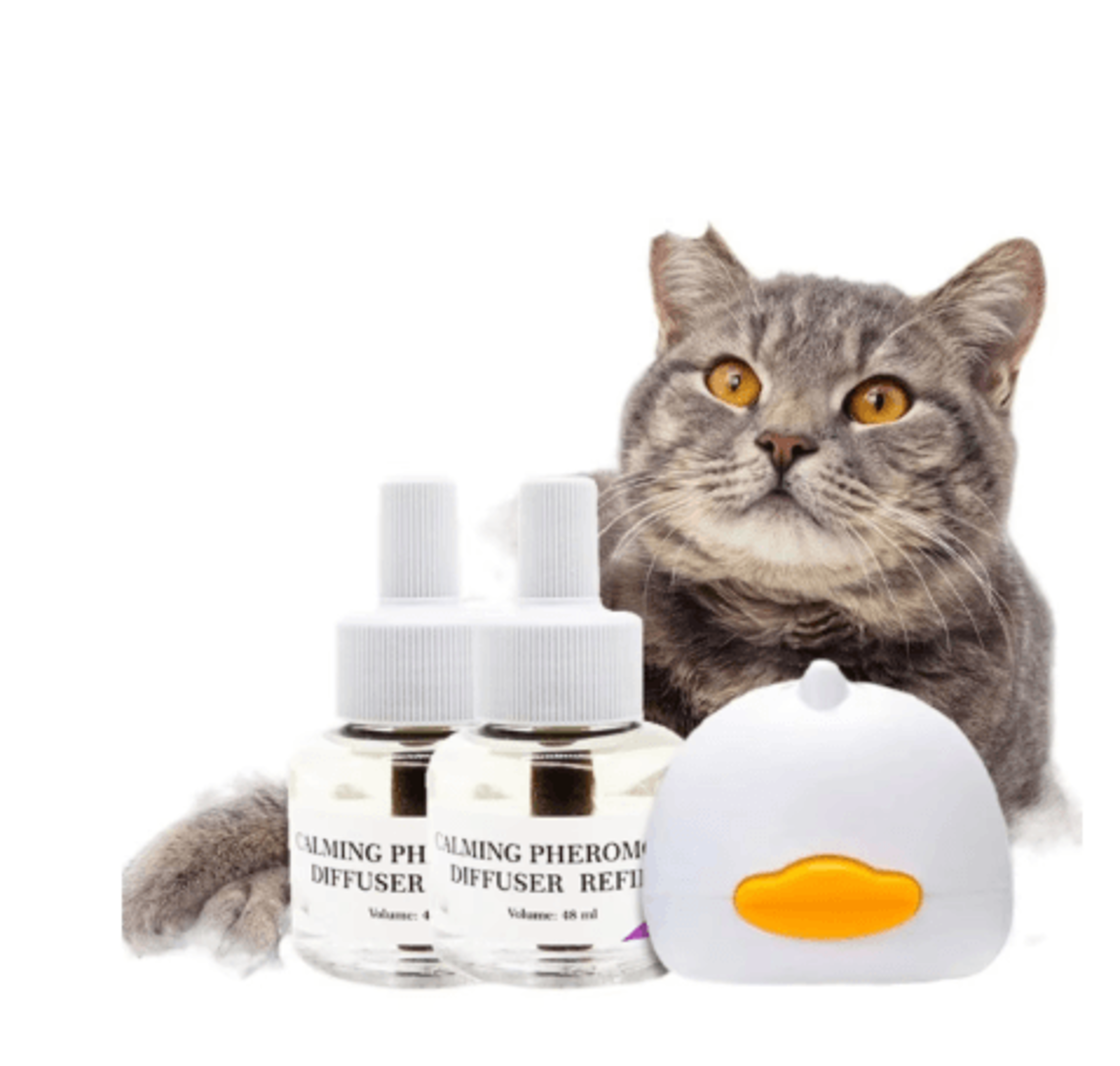 Cat Pheromone Diffuser Starter Kit  30Day Calming PlugIn For Stress Relief 6