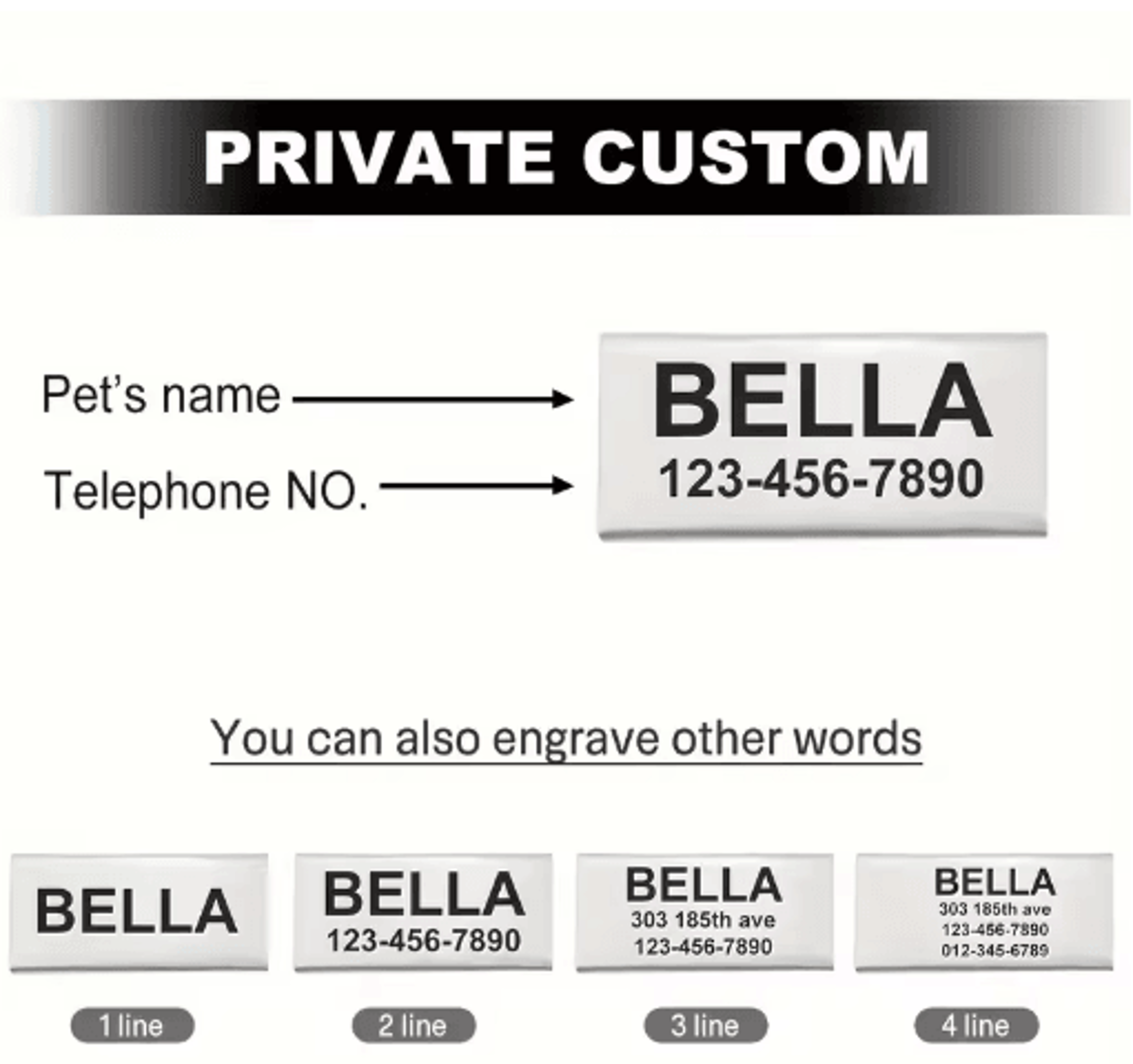Personalized Cat Bow Tie Collar  Adjustable Engraved ID Collar With Bell 7