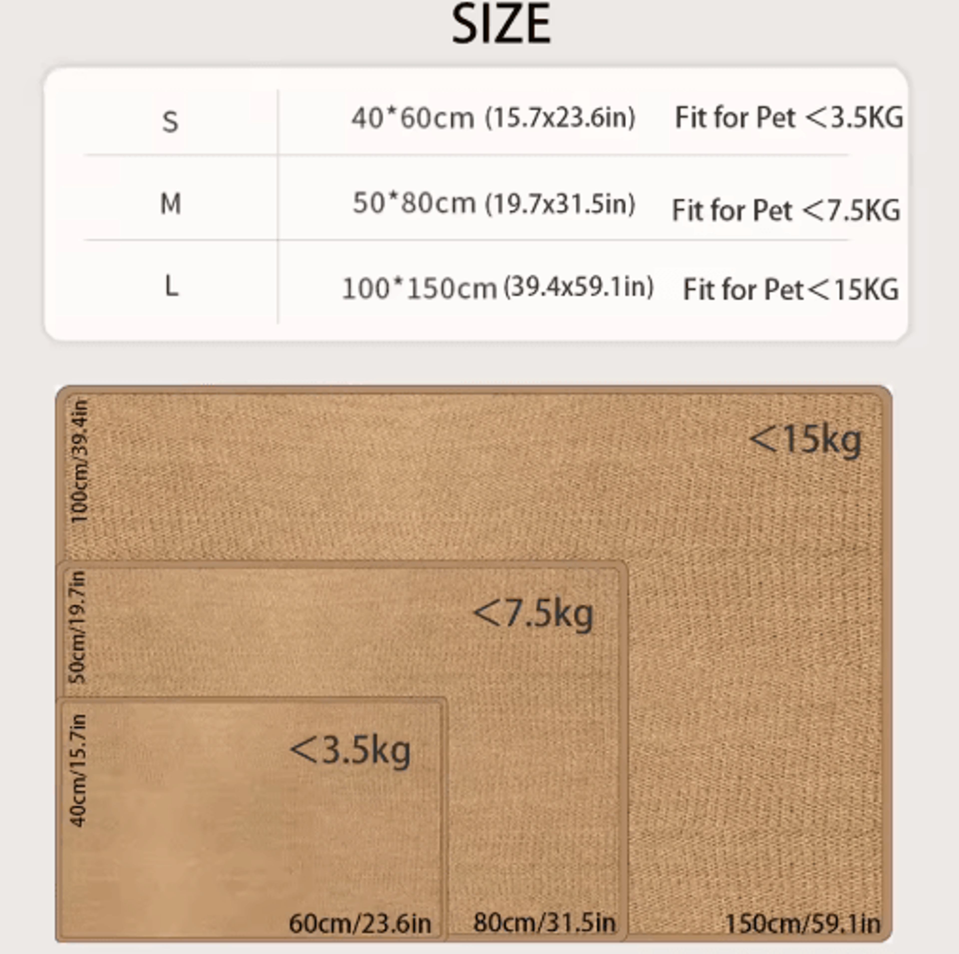 Large Cat Scratching Mat  NonSlip Furniture  Sofa Protector For Cats 6