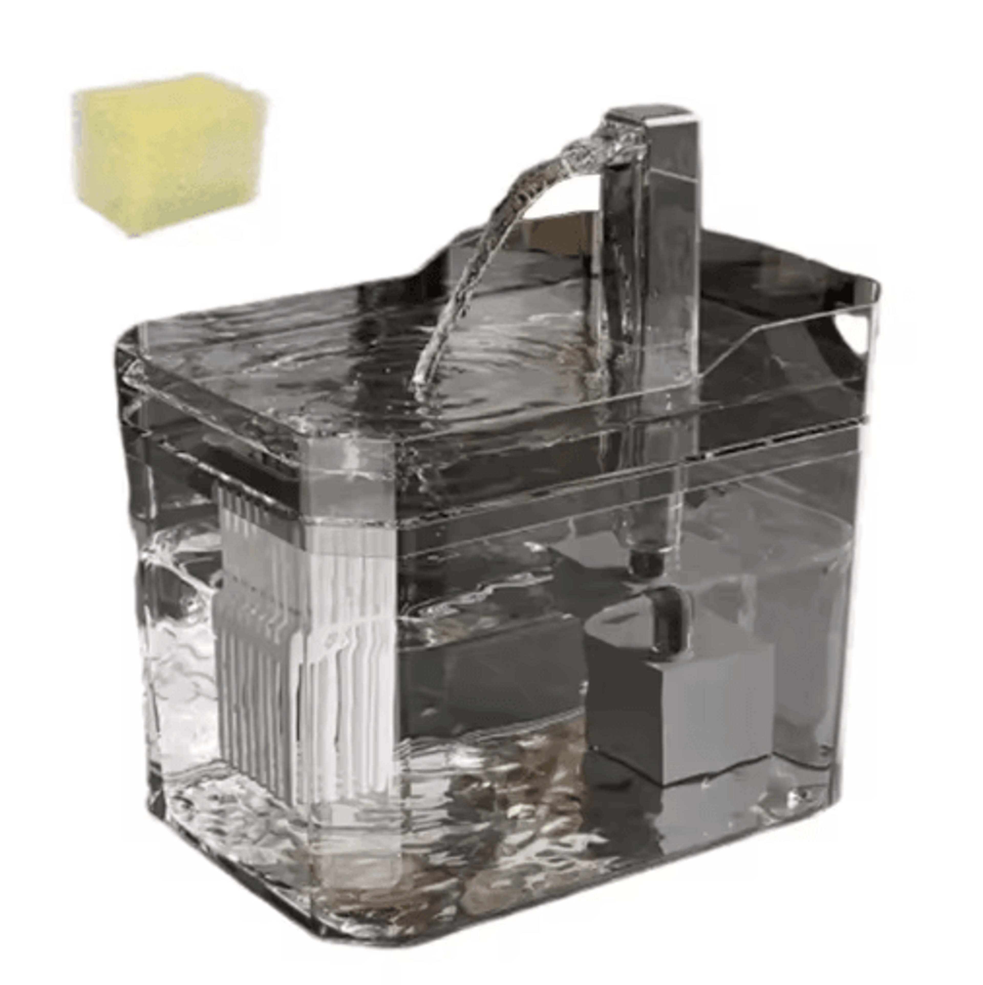 Transparent Automatic Cat Water Fountain Circulating Flowing Pet Water Dispenser 2