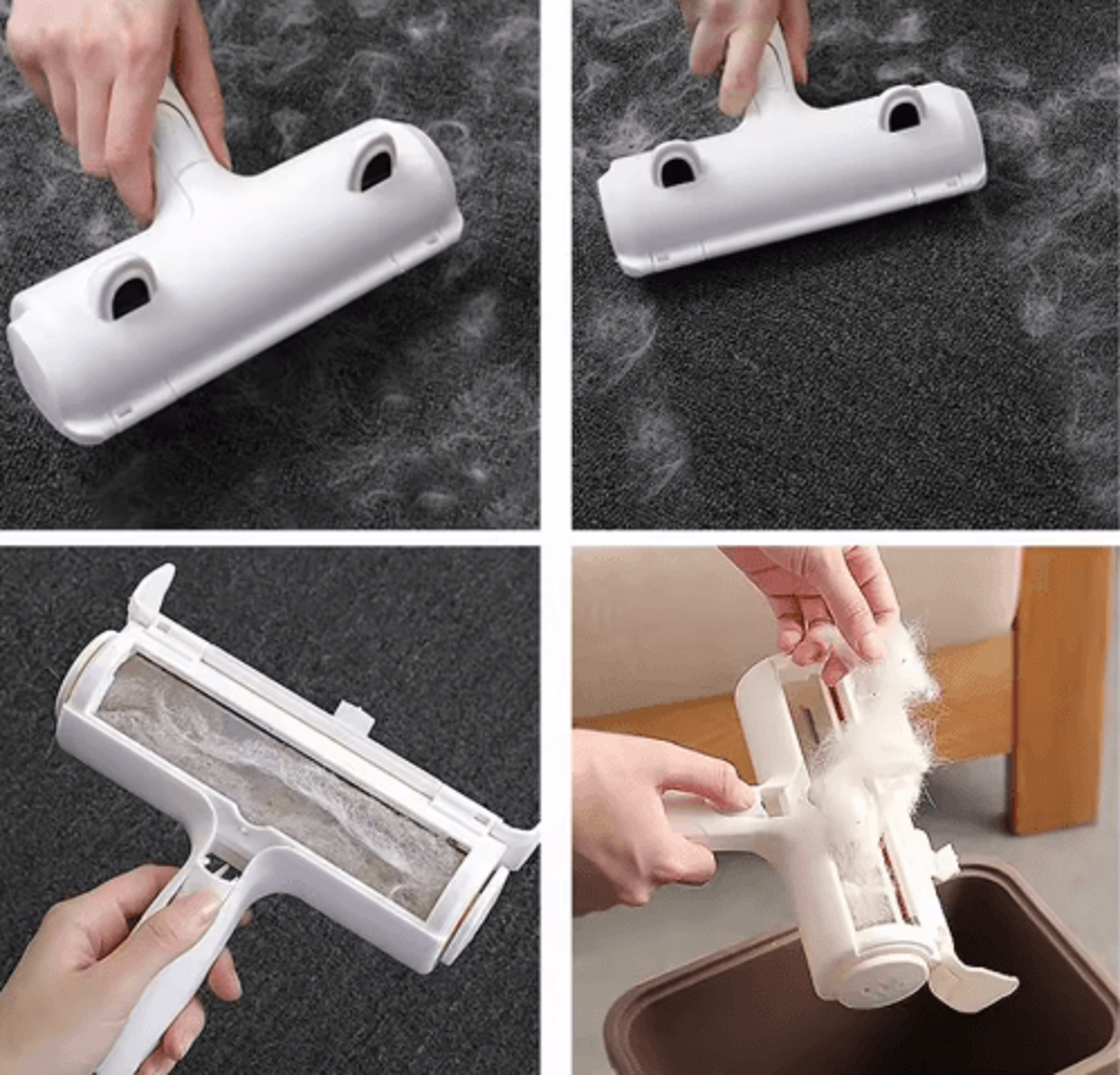 Reusable Pet Hair Remover Roller Fur Cleaning Tool For Furniture Carpets  Car Seats 6
