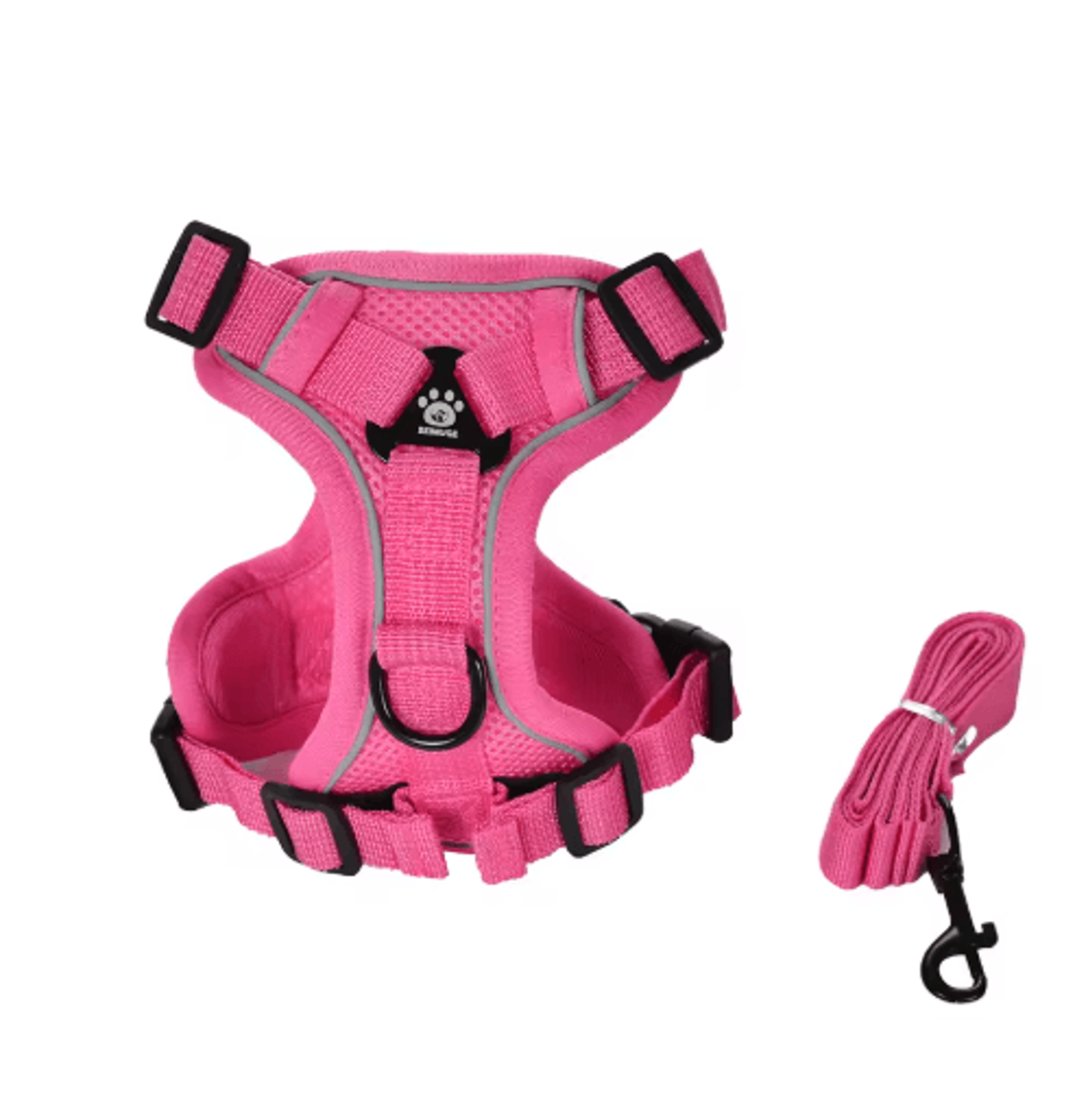 Reflective Pet Harness  Leash Set  Breathable Vest For Small  Medium Dogs And Cats 2