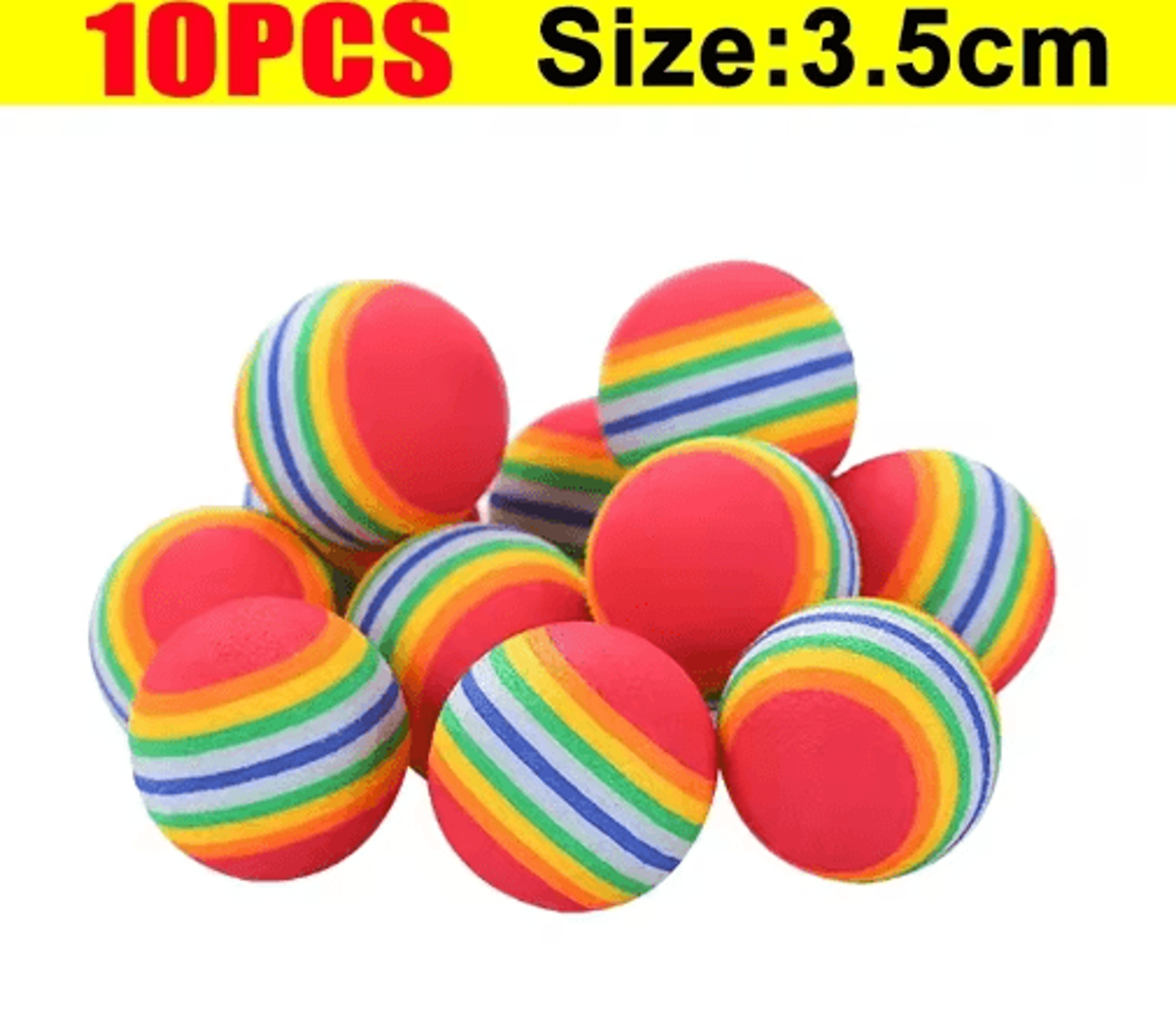 Rainbow EVA Pet Toy Balls Set  Cat Toy Balls For Interactive Play Training  Exercise 3